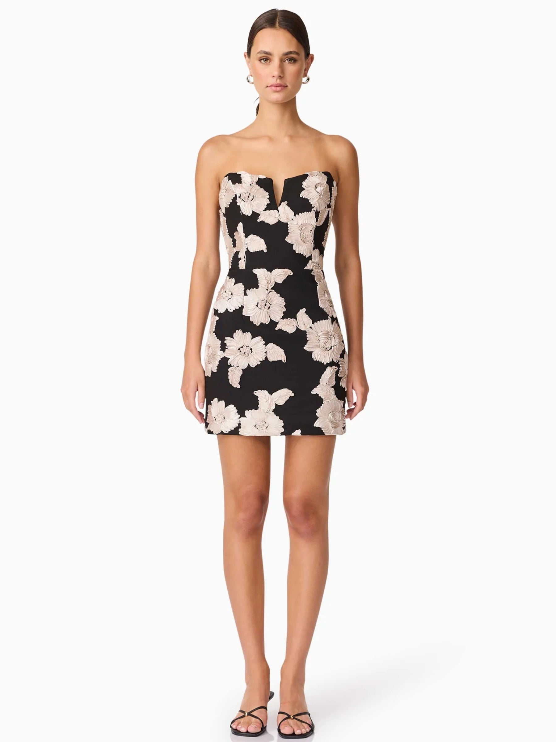 Margaux Mini Dress - Black/Gold