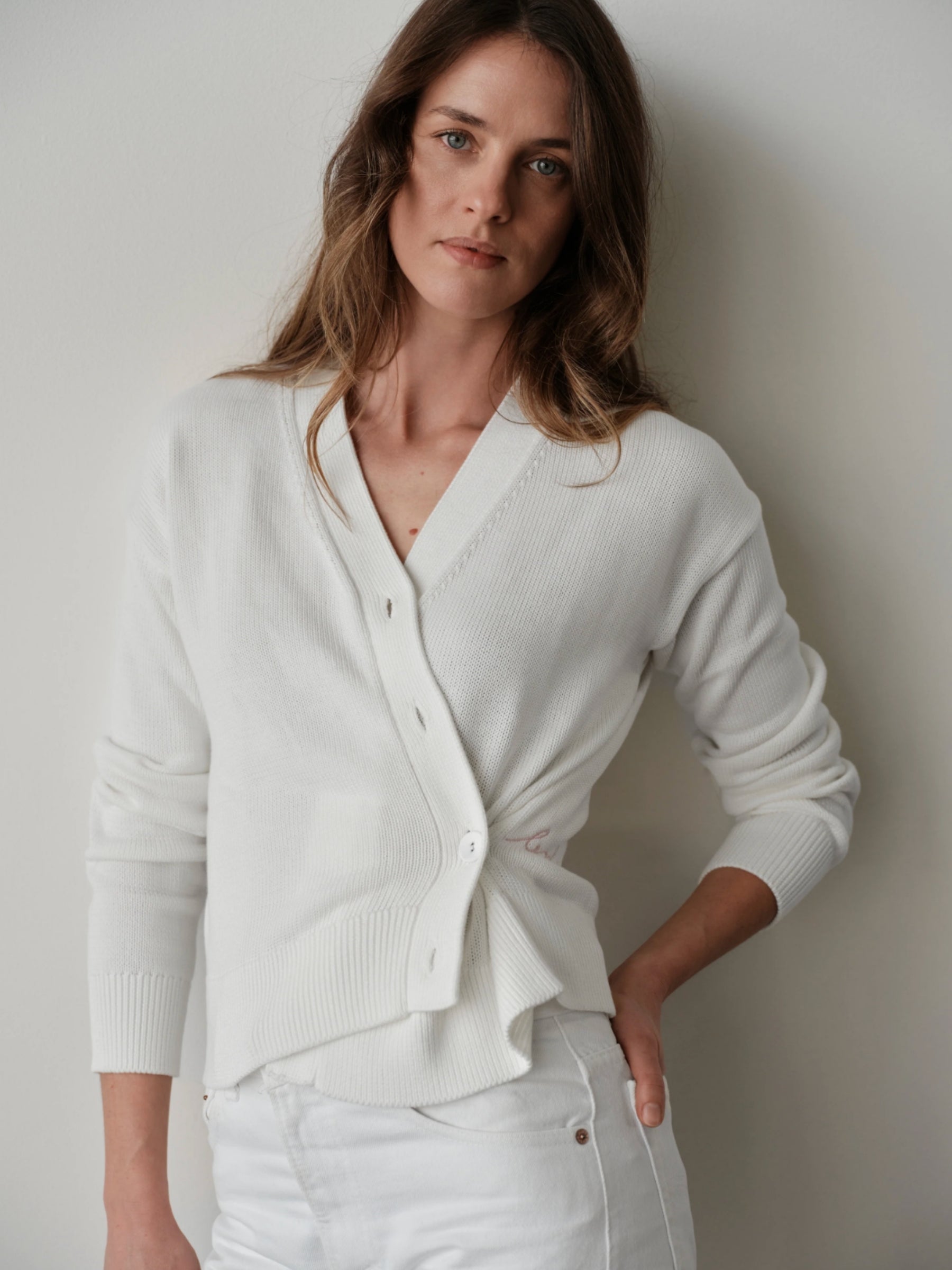 The Wrap Cardigan - White