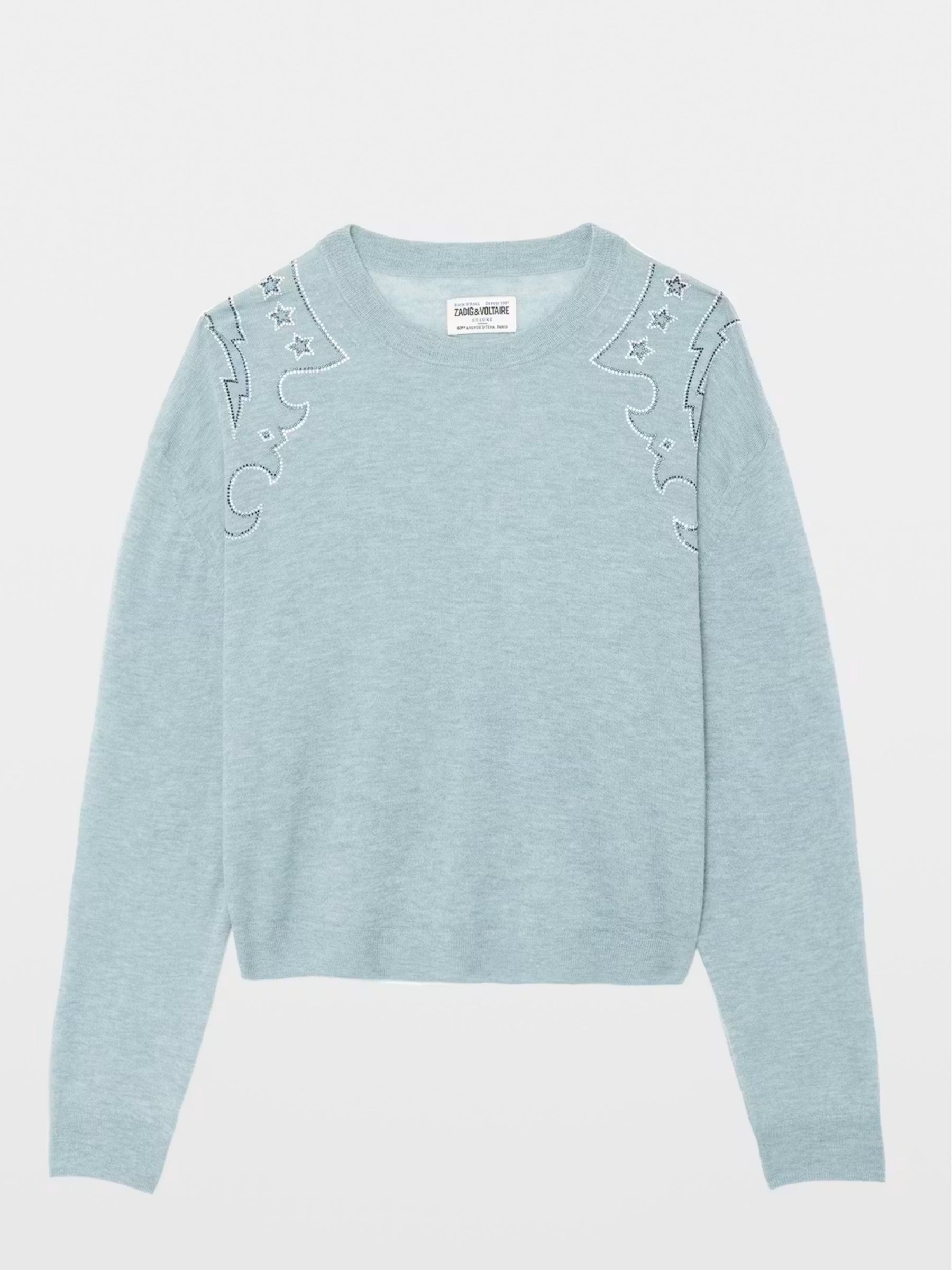 Swapy Cashmere Sweater - Frozen by Zadig & Voltaire — view 4