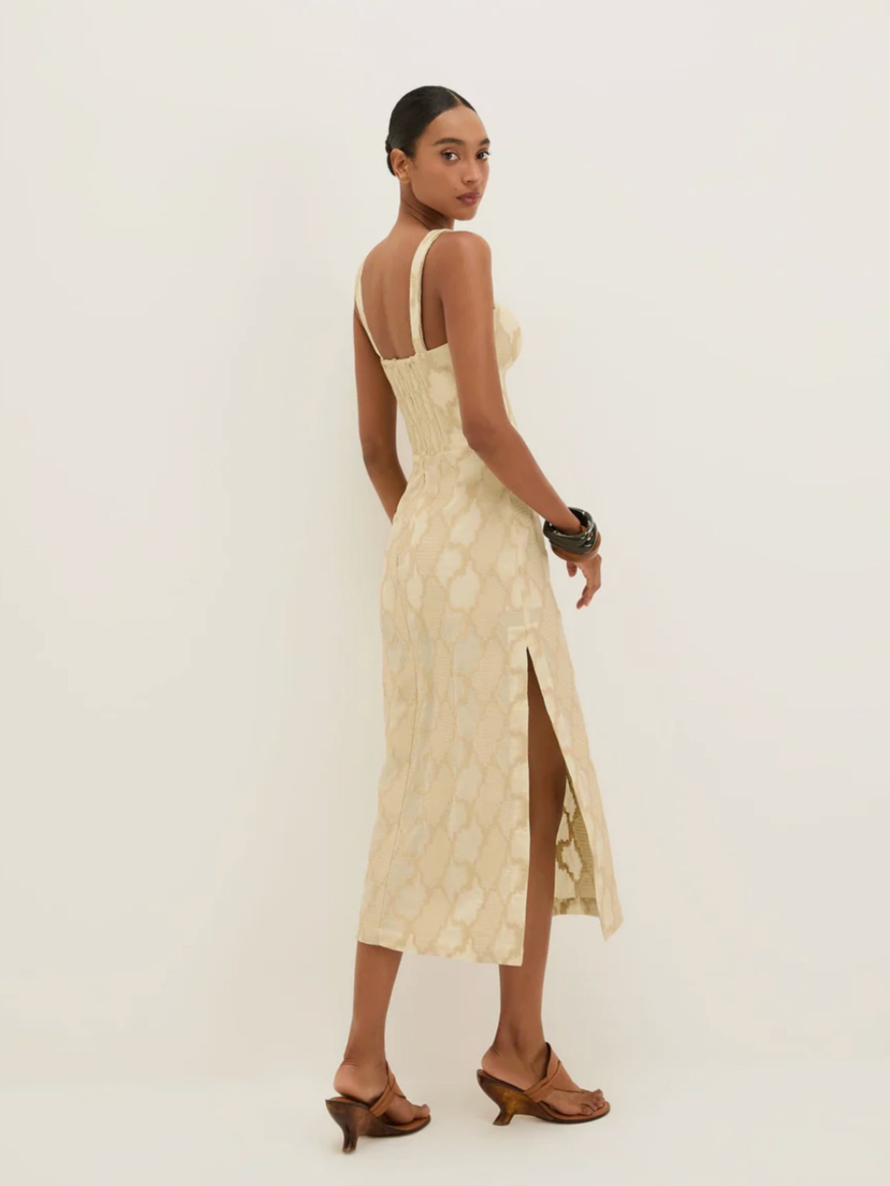 Solid Coen Midi Dress - Multi