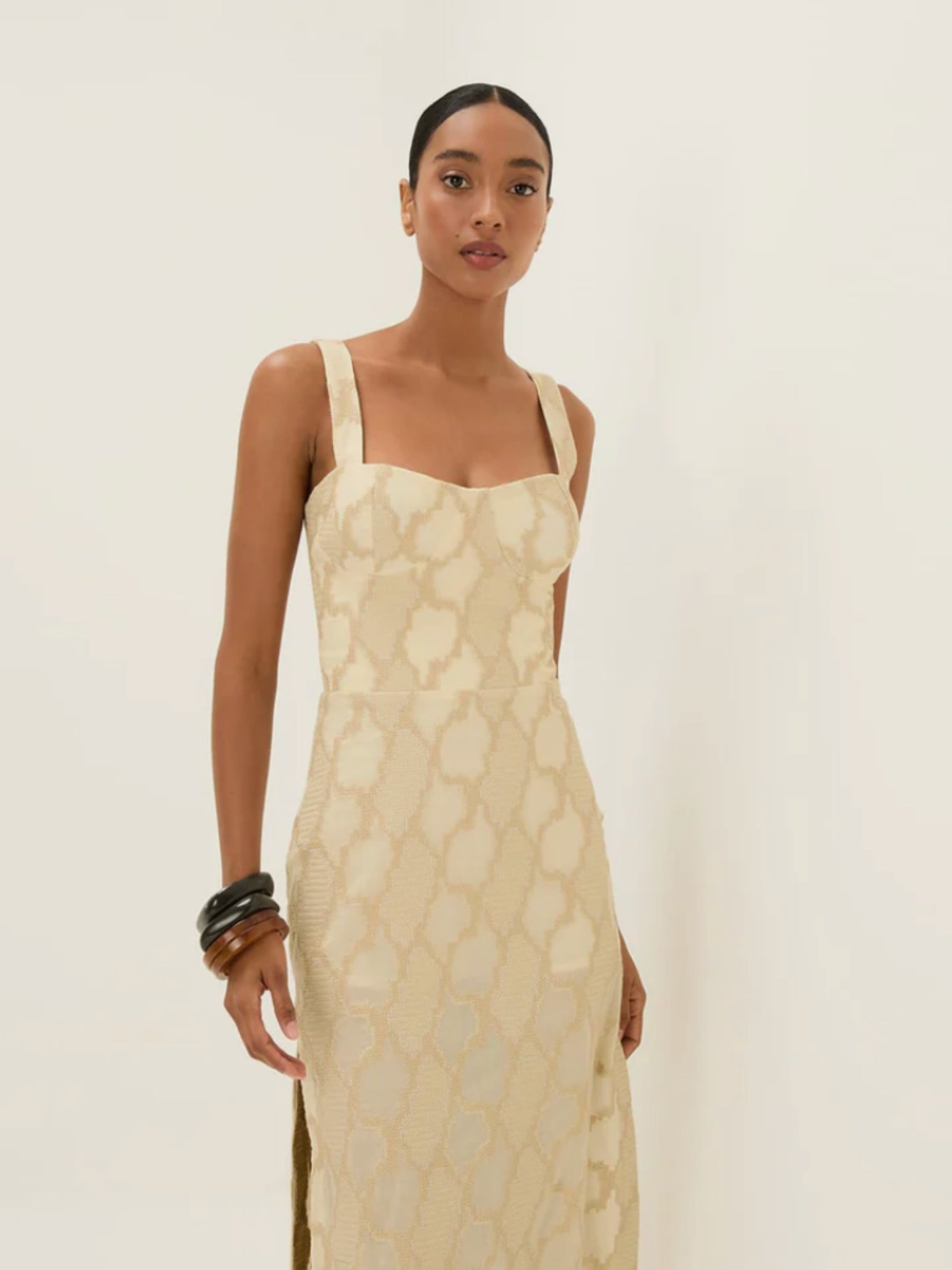 Solid Coen Midi Dress - Multi