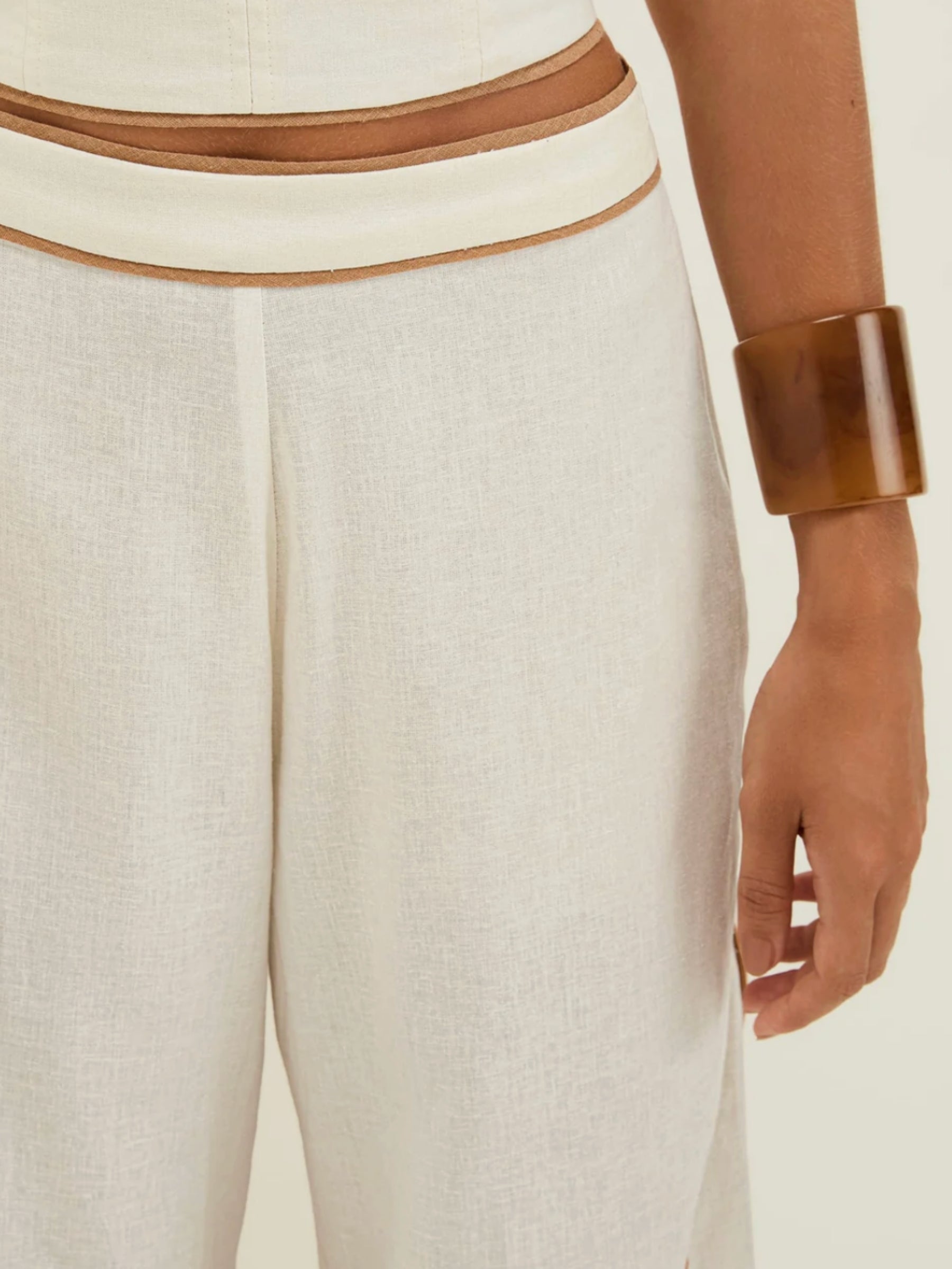 Solid Iva Pants - Off White