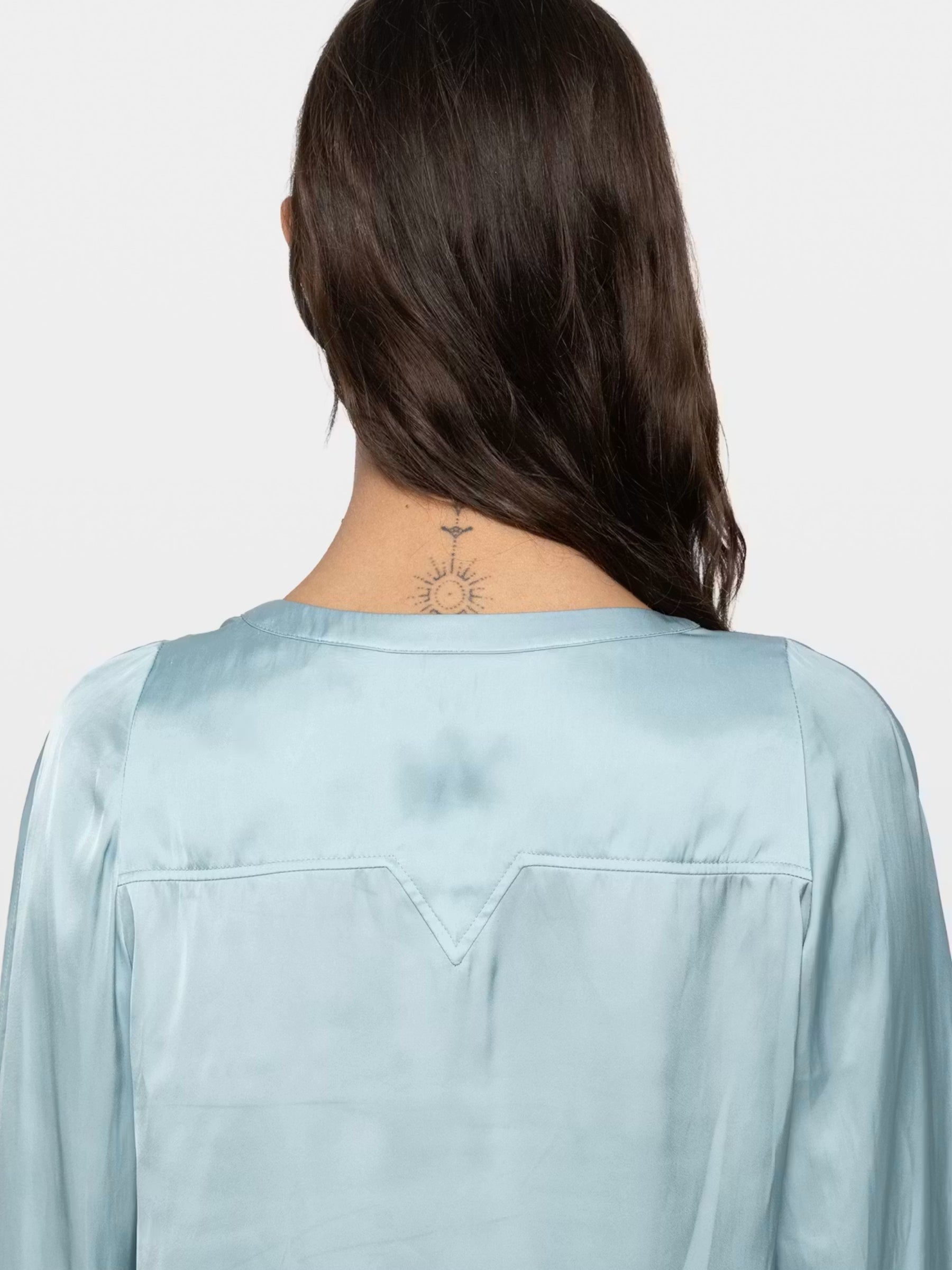 Torny Satin Tunic - Sky by Zadig & Voltaire — view 5