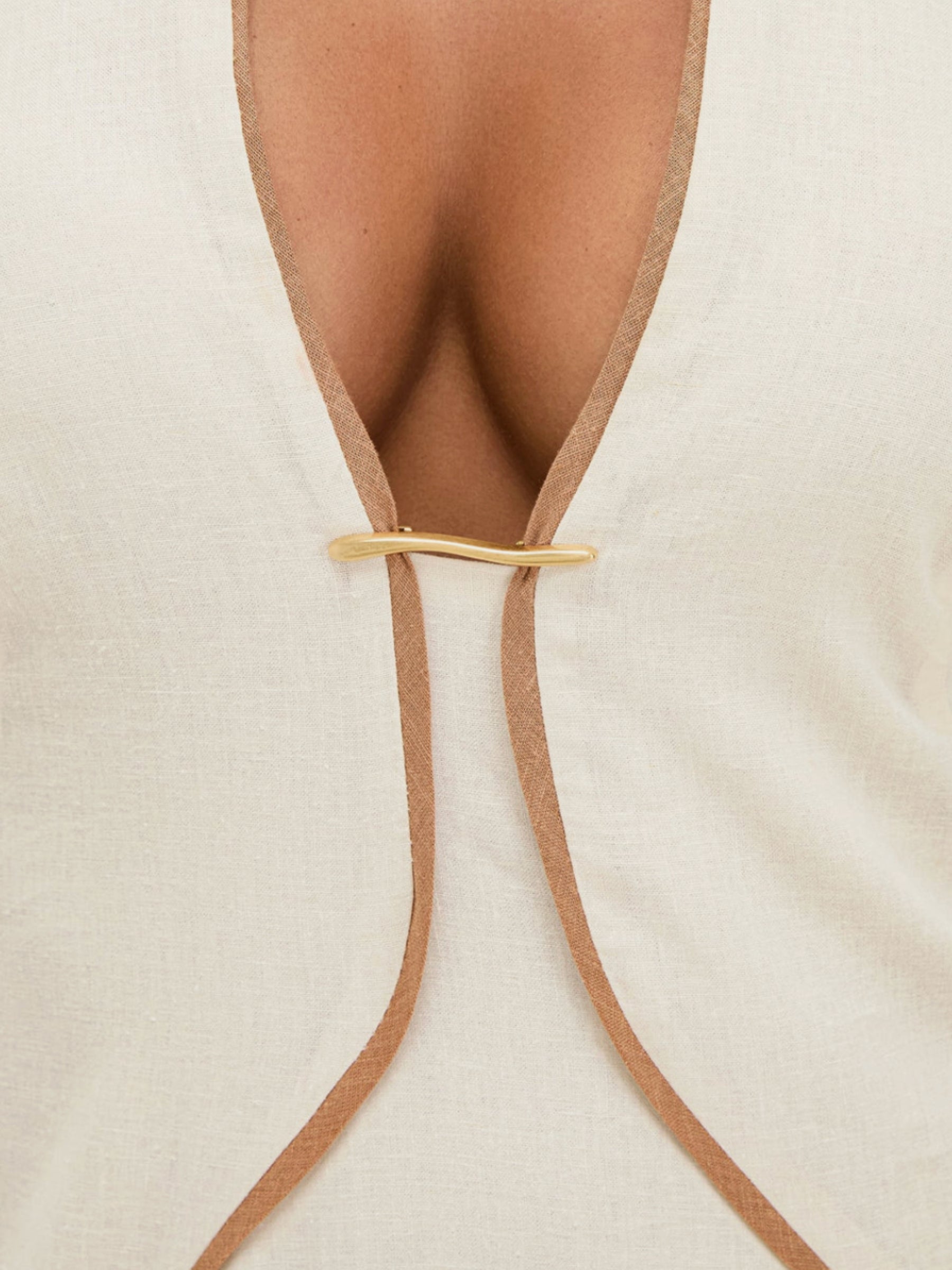 Solid Iva Midi Dress - Off White