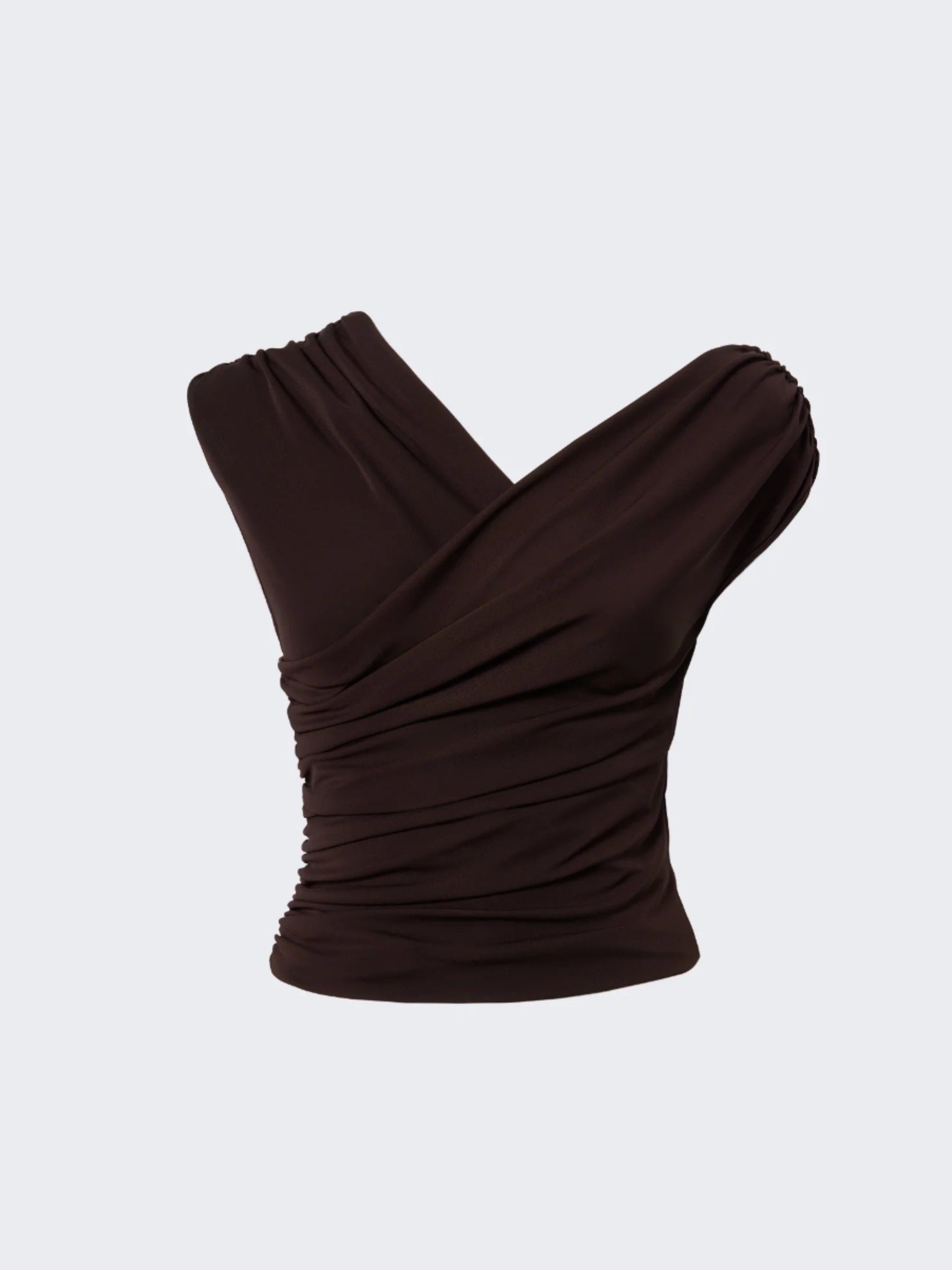 Trixie Sleeveless Top - Dark Brown