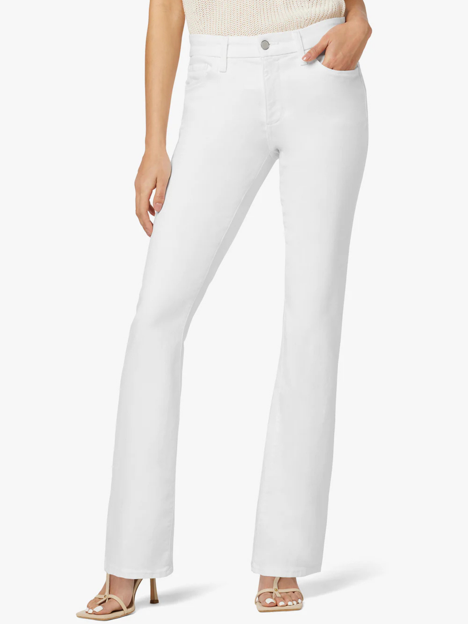 The Provocateur Petite Bootcut - White