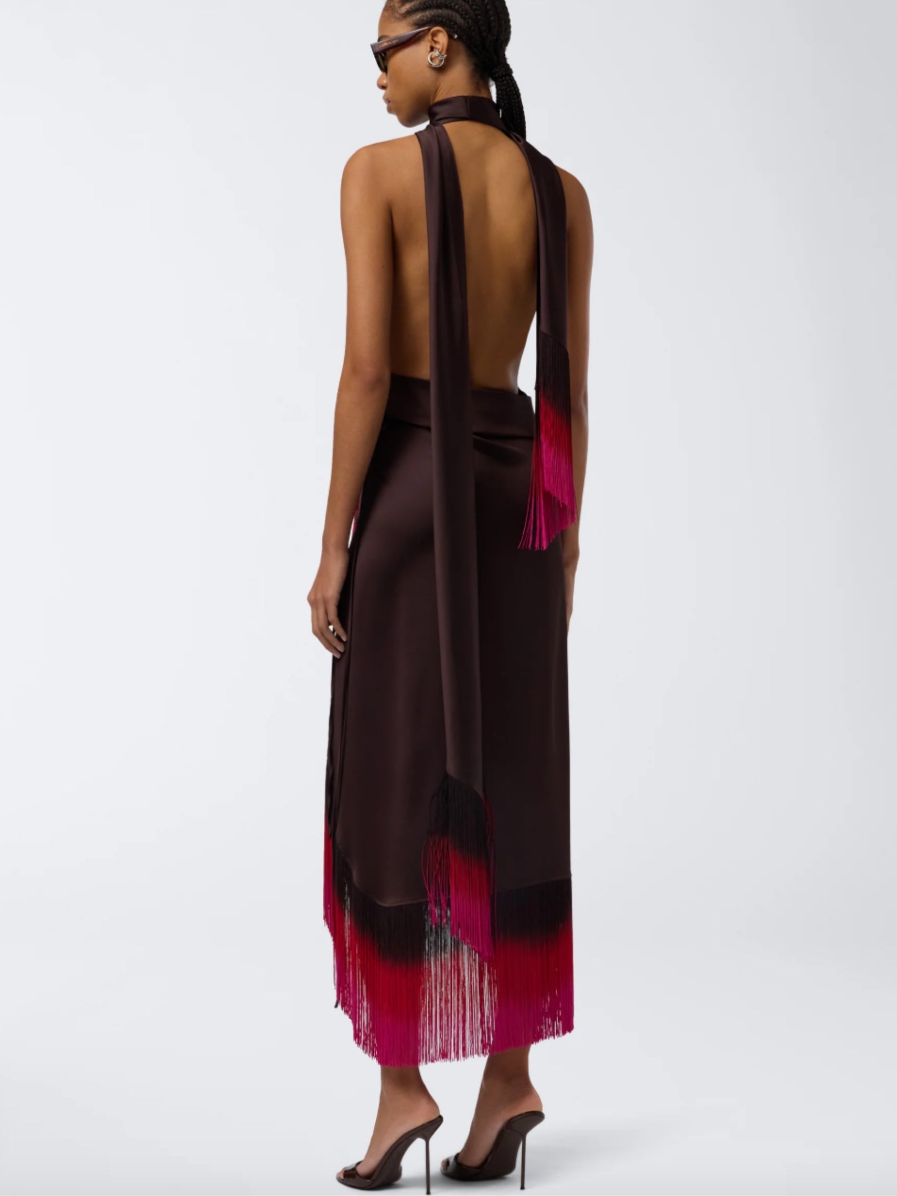Willow Fringe Top - Dark Brown