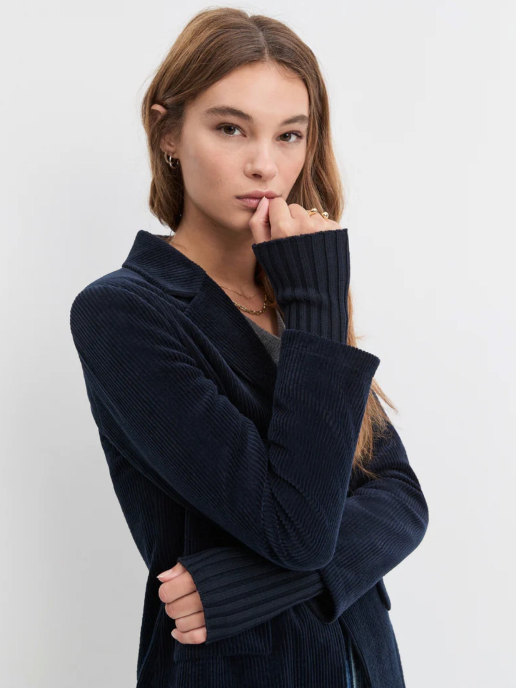 The Cord City Blazer - Navy