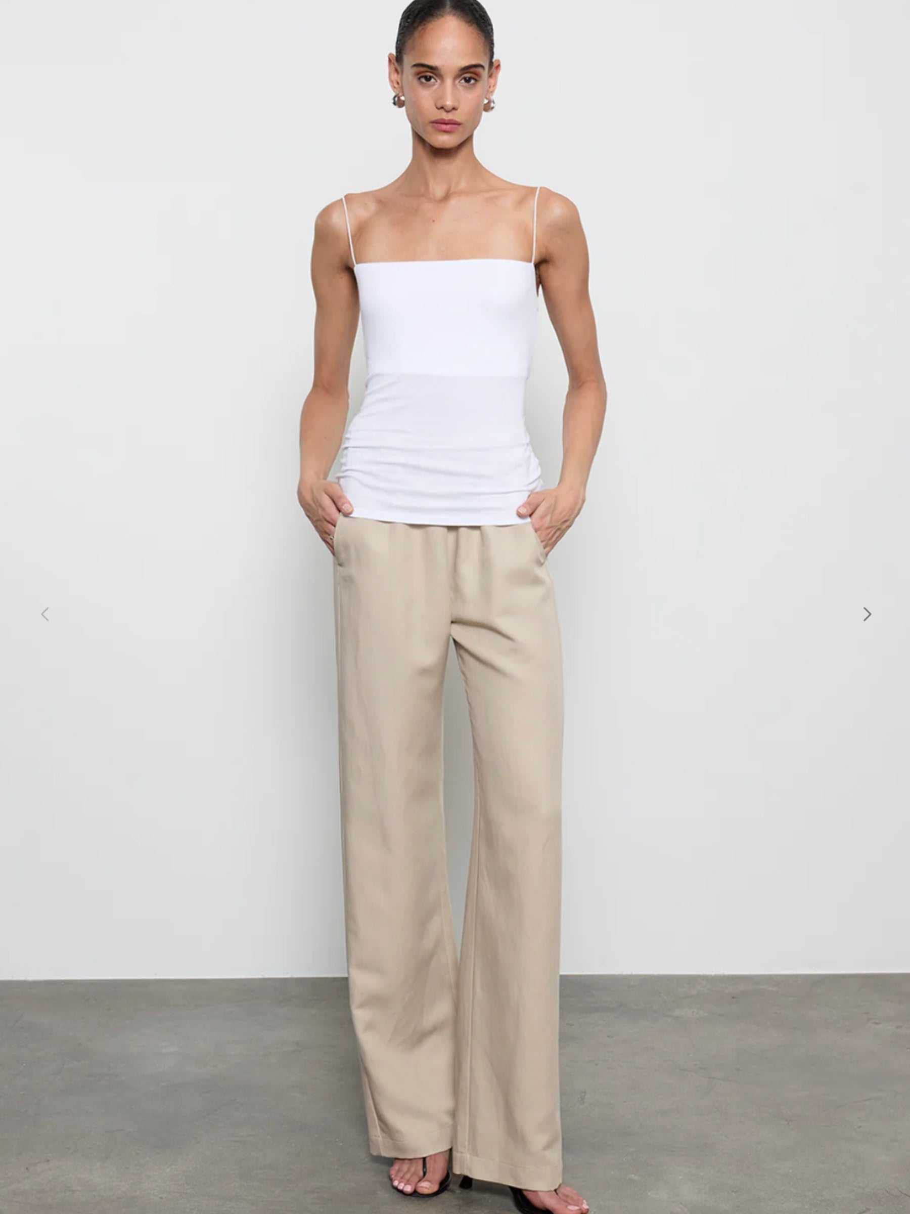 Essential Strappy Tank - White