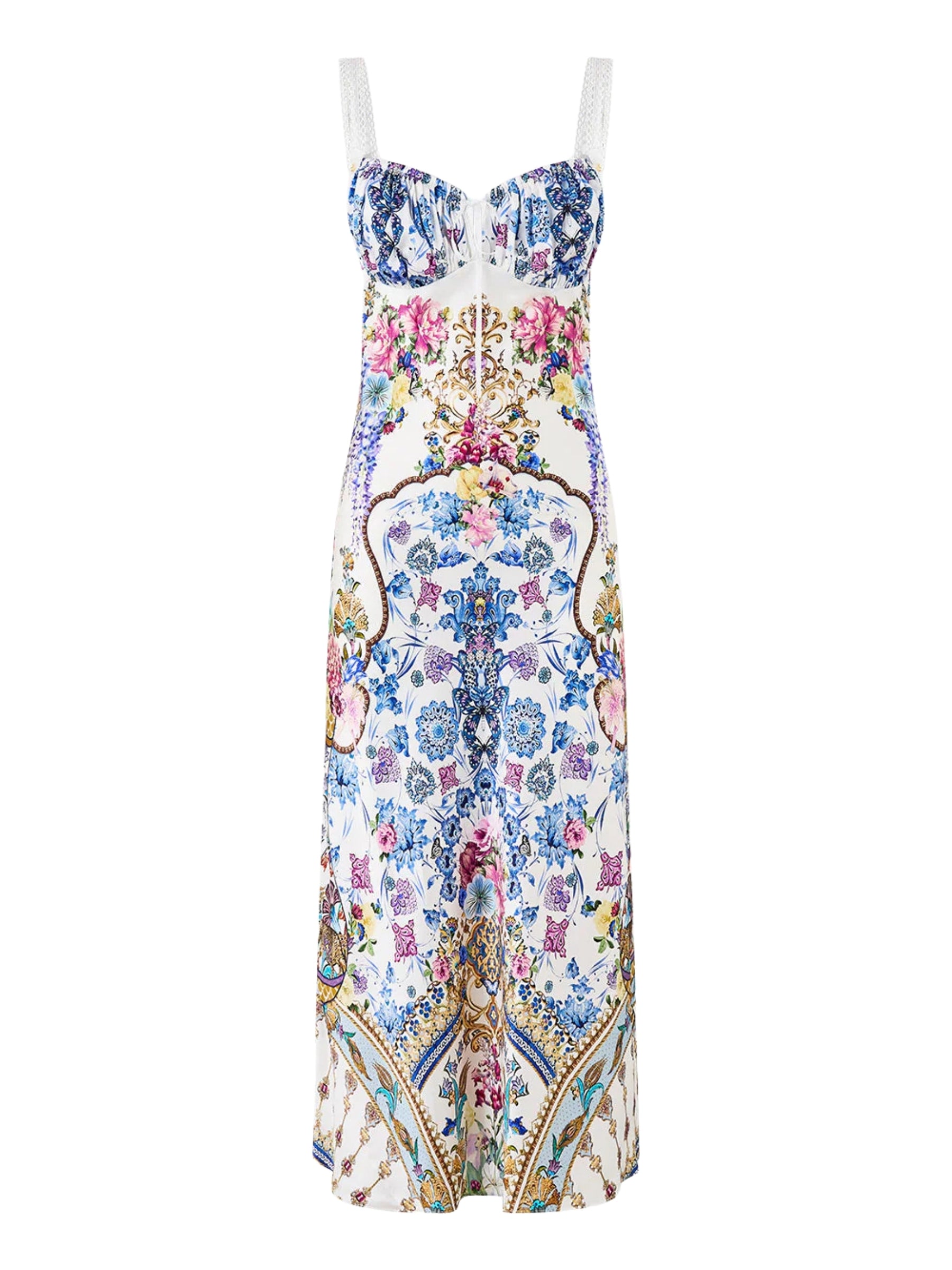 Gathered Bodice Bias Dress - All About that Lace