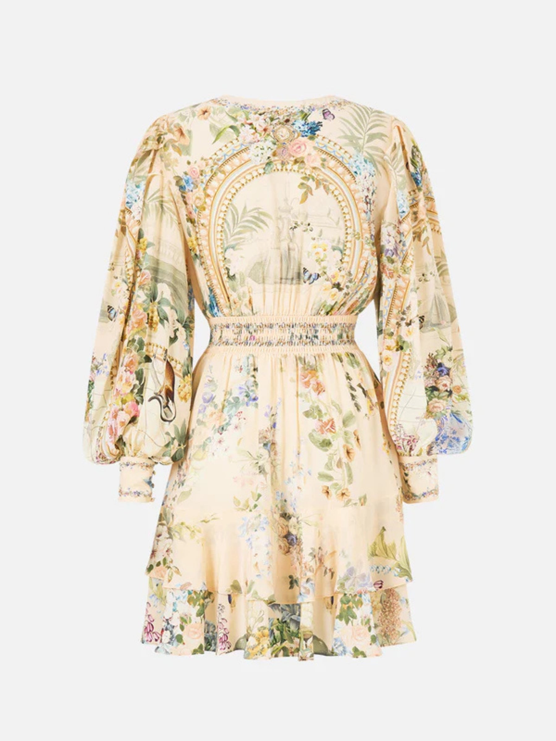 Button Front Frill Dress - Midsummer Masterpiece