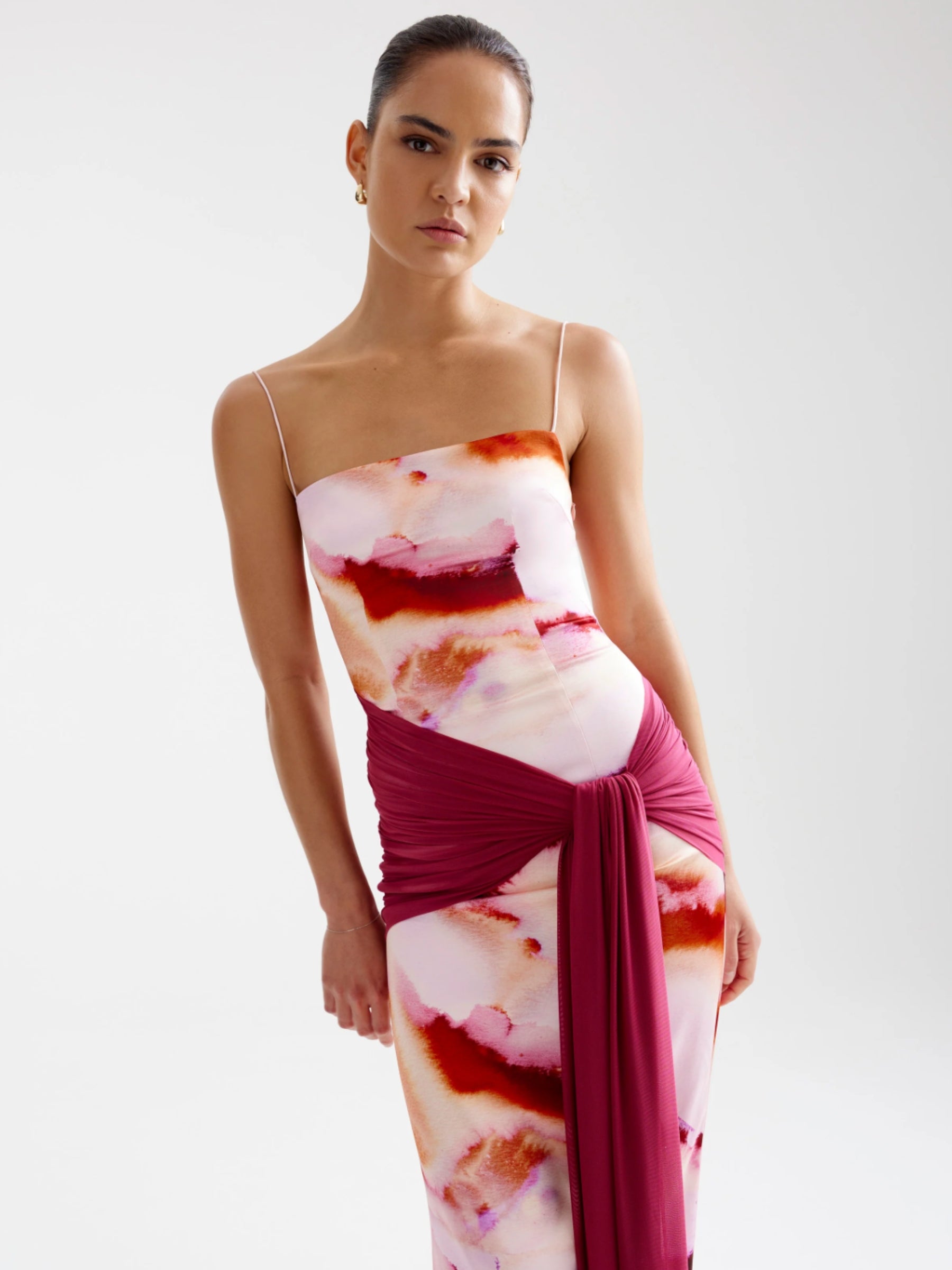 Ayla Dress - Pink Imperial Print