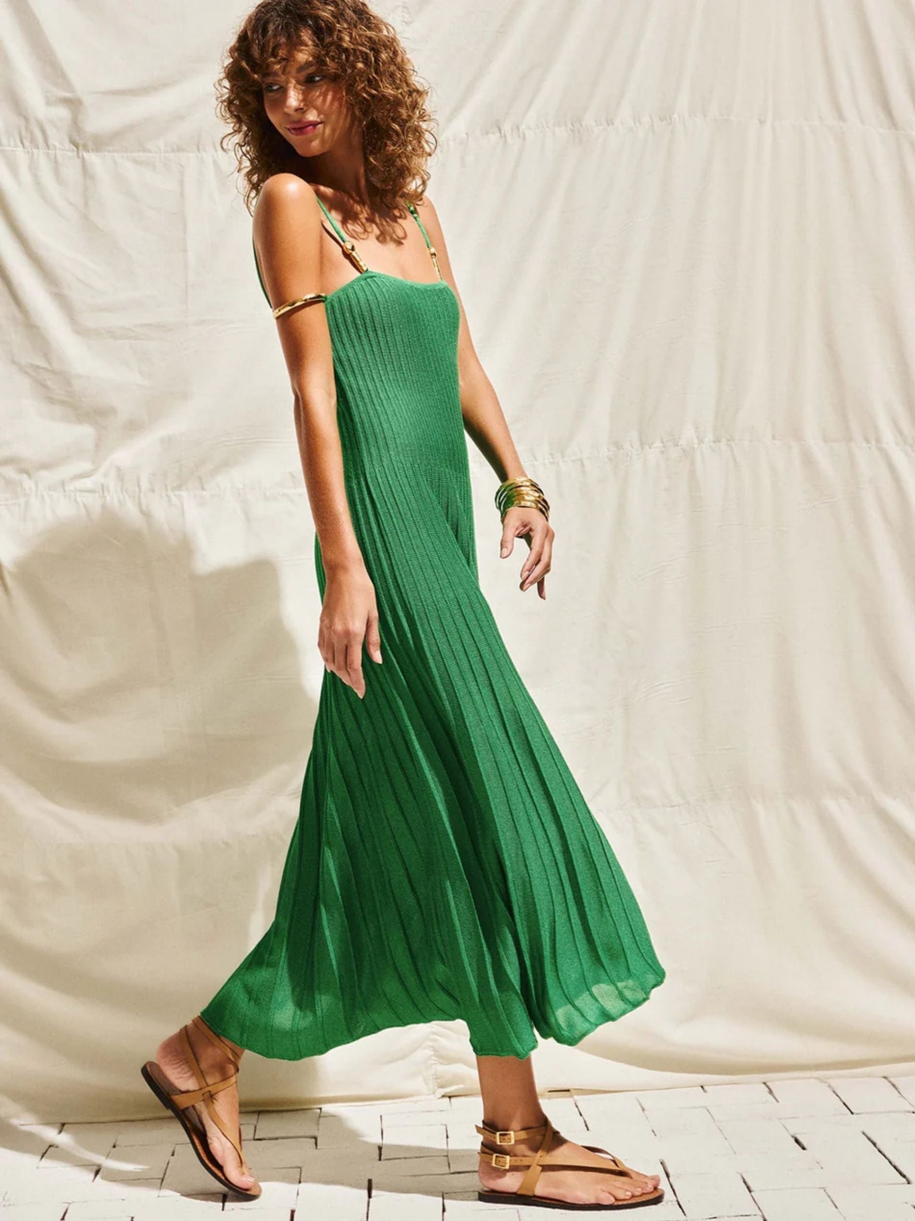 VIX-KNIT-BRUNA-LONG-DRESS-GREEN