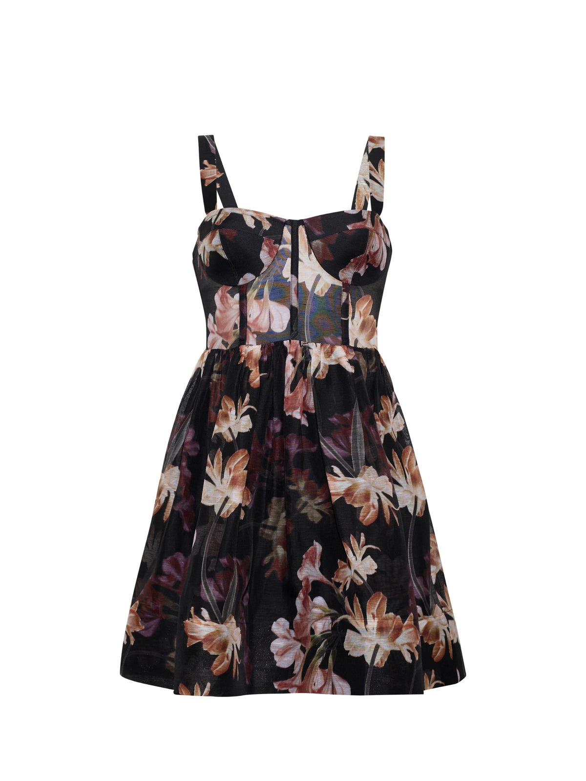 Phoebe Mini Dress - Elysian Floral Black