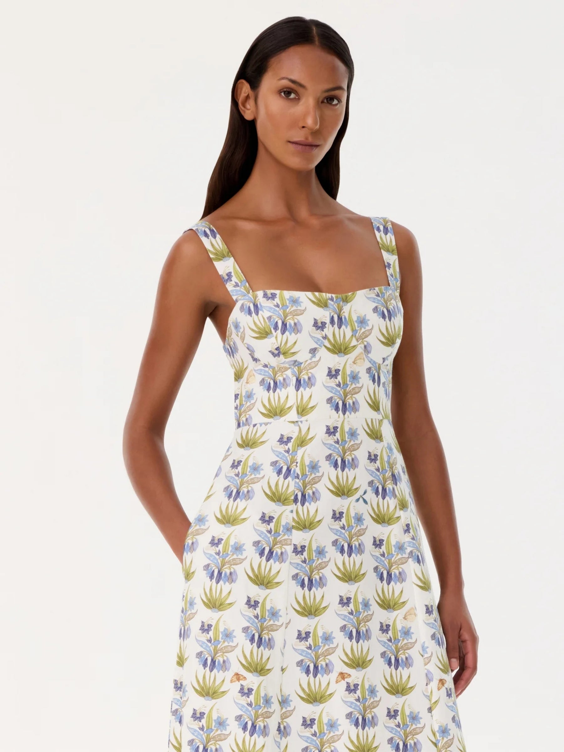 Azzurra Dress Celestine Flower - Blue