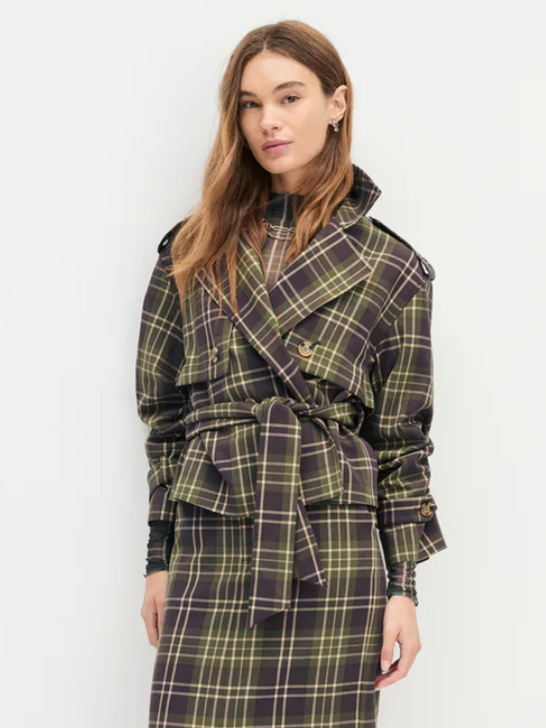 The Cropped Charles Trench - Countryside Plaid
