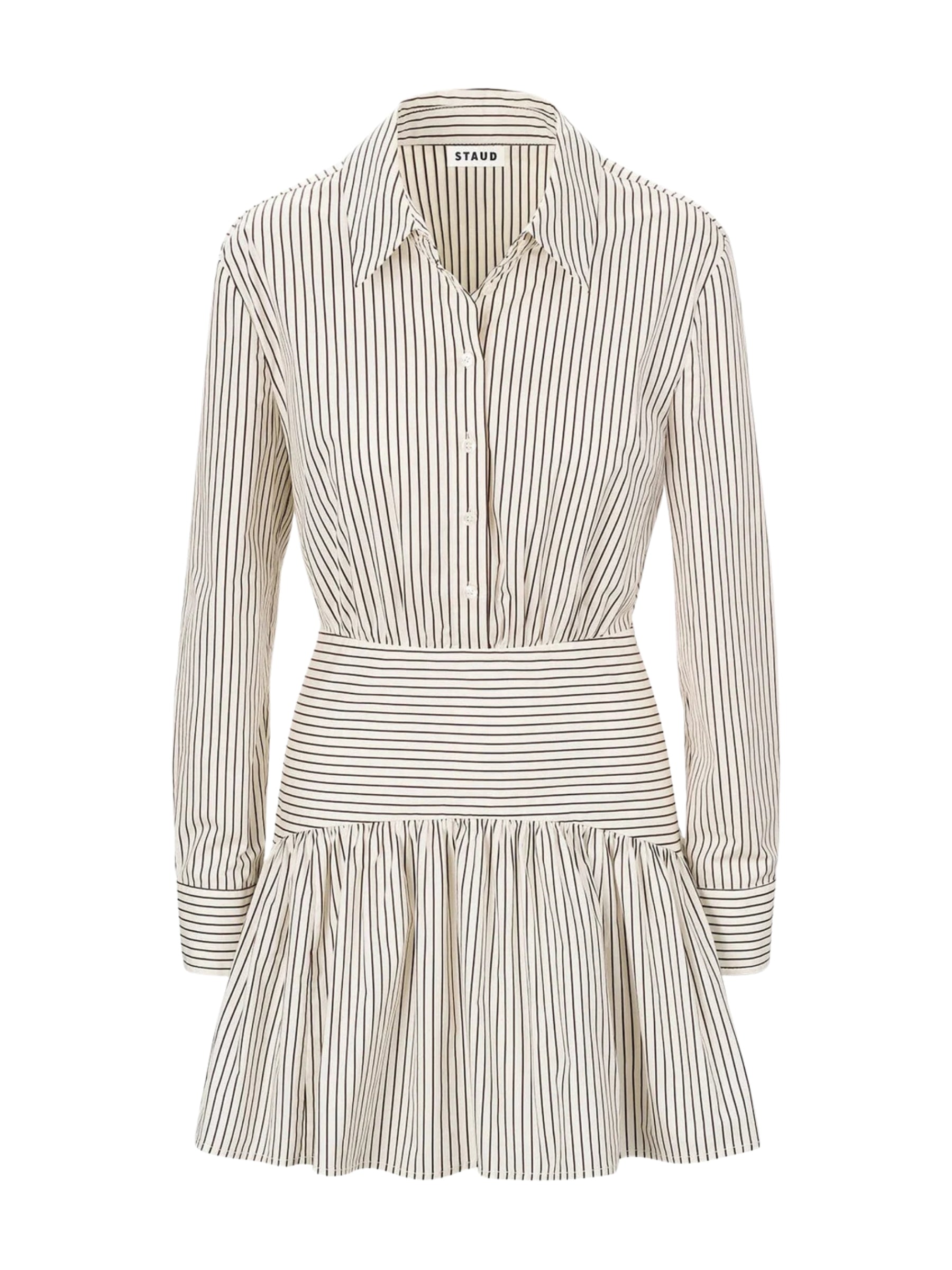 Rocco Mini Dress - Ivory/Dark Oak