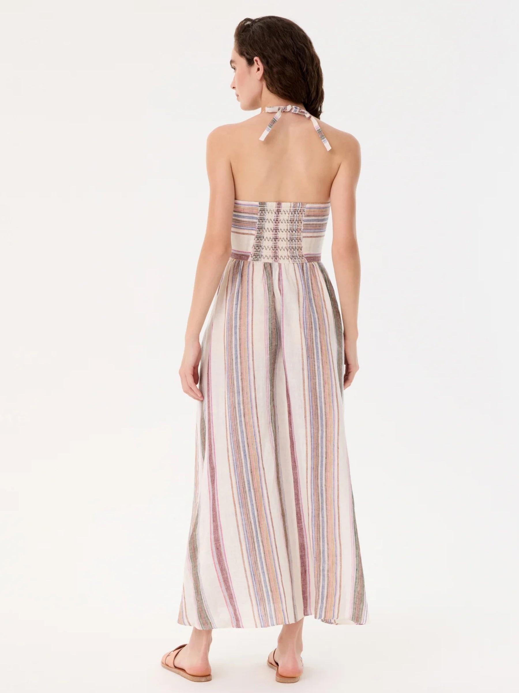 Johanna Dress - Ping Pong Stripes