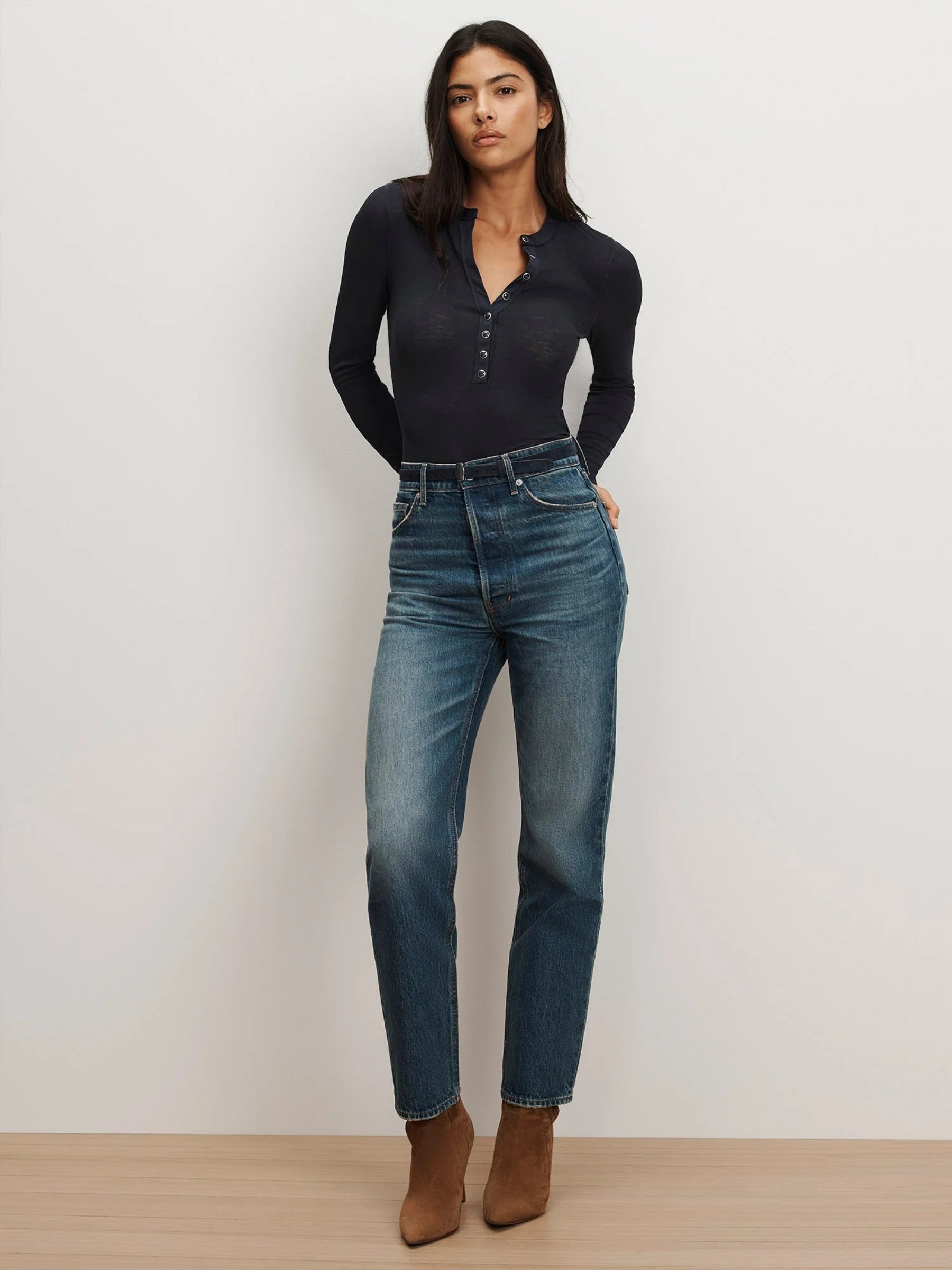 Drexler Henley Top - Navy