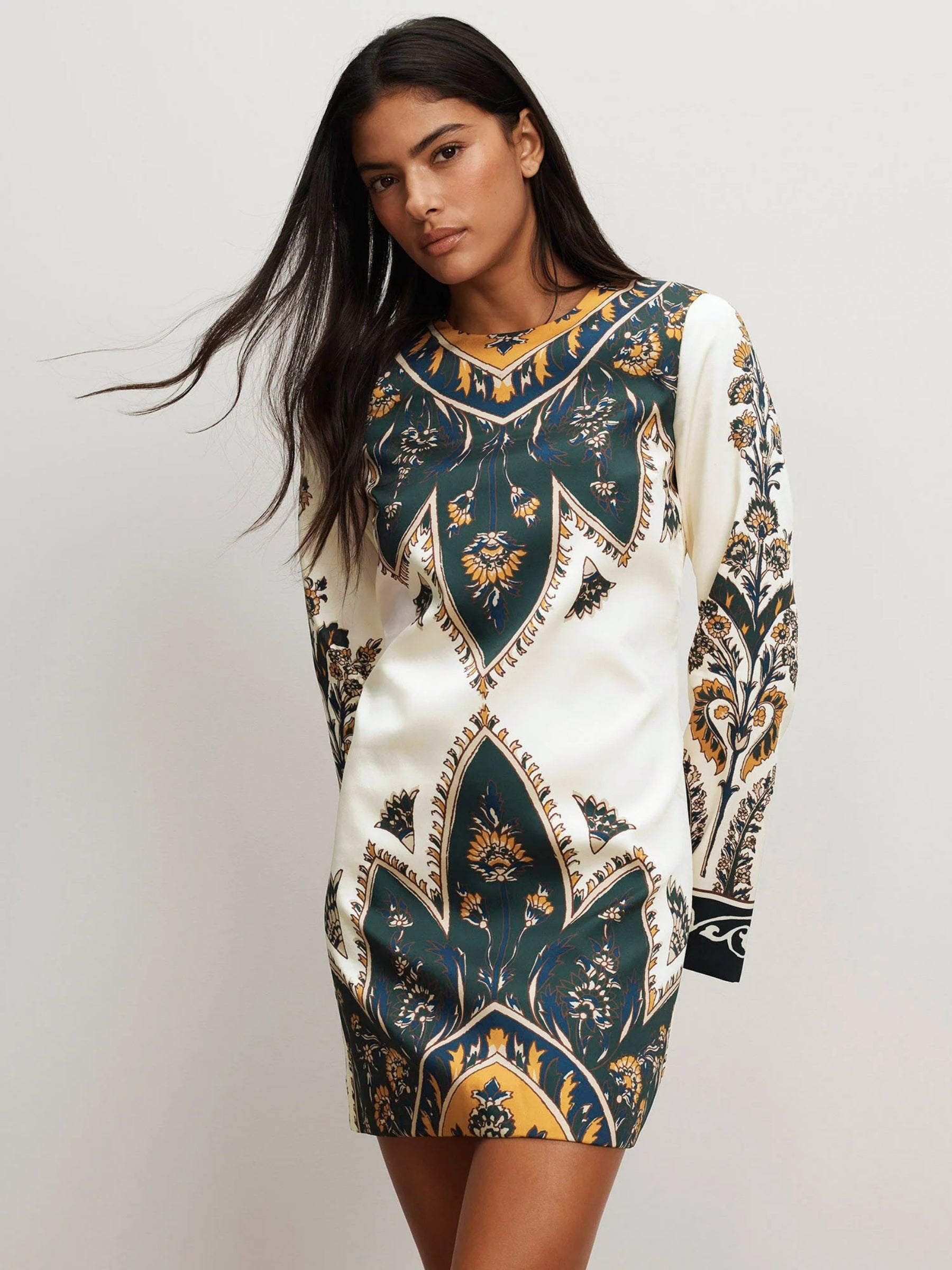 Long Sleeve Cromwell Dress - Multi