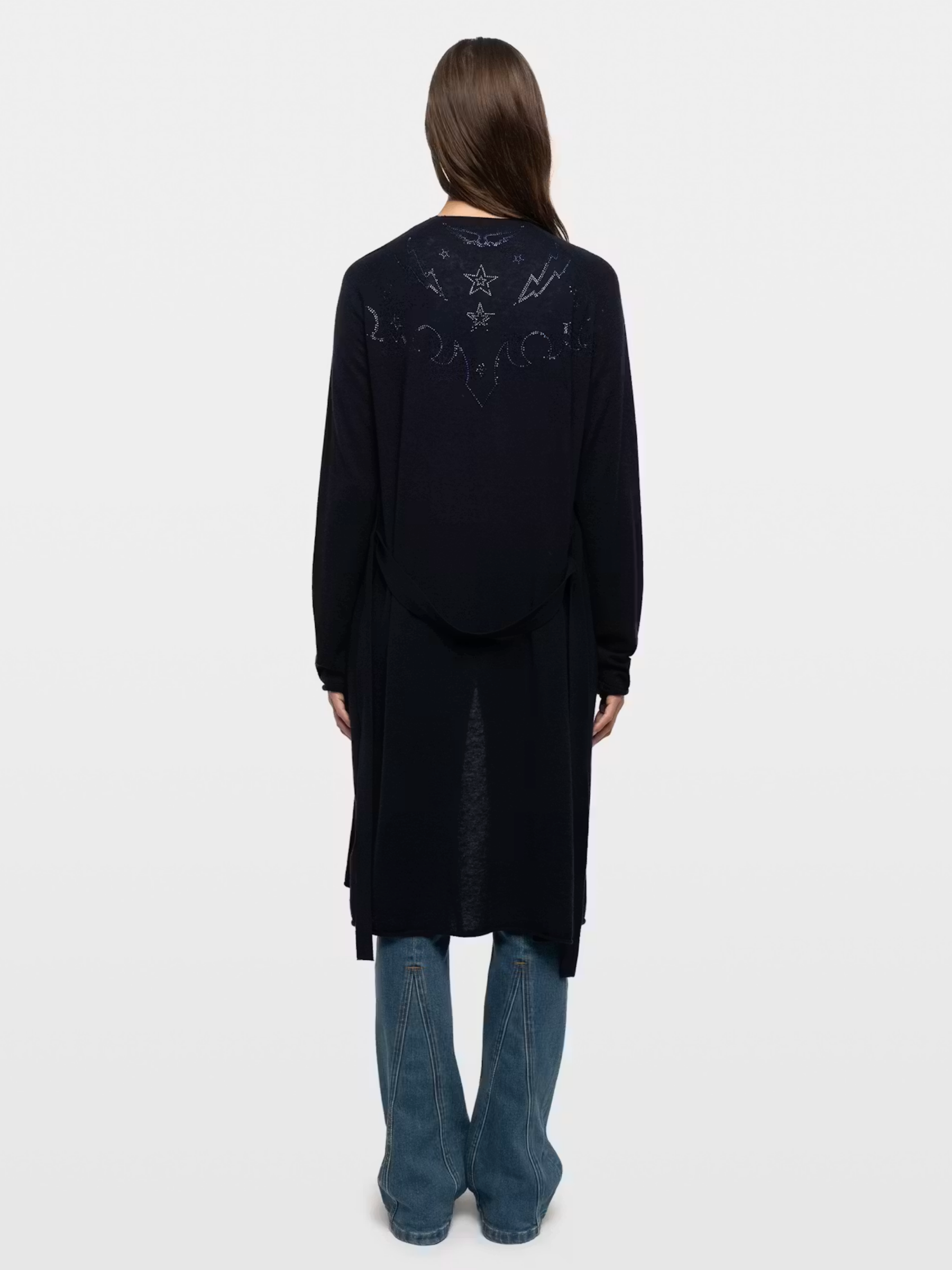 Daffyz Cashmere Cardigan - Encre