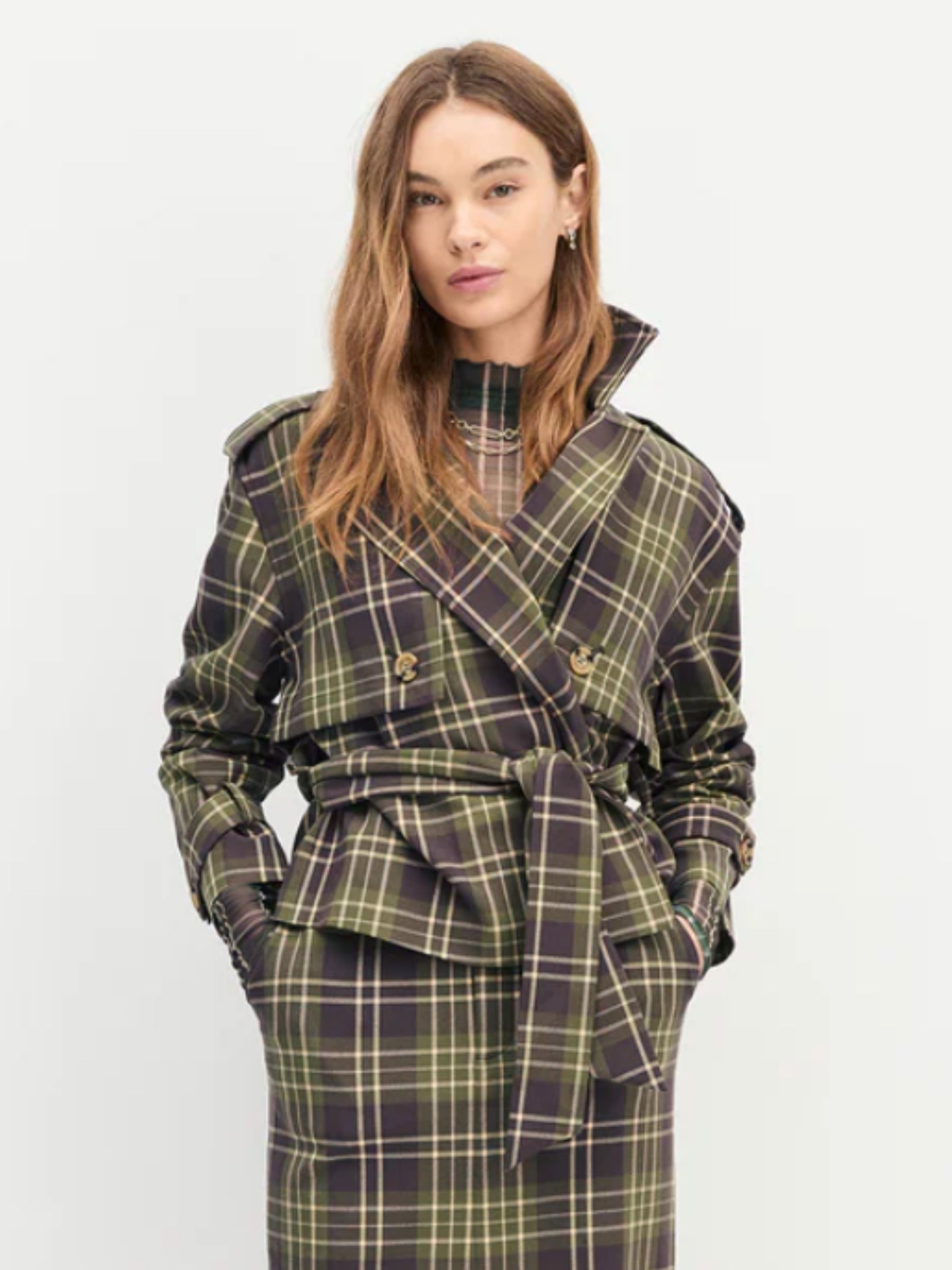 The Cropped Charles Trench - Countryside Plaid