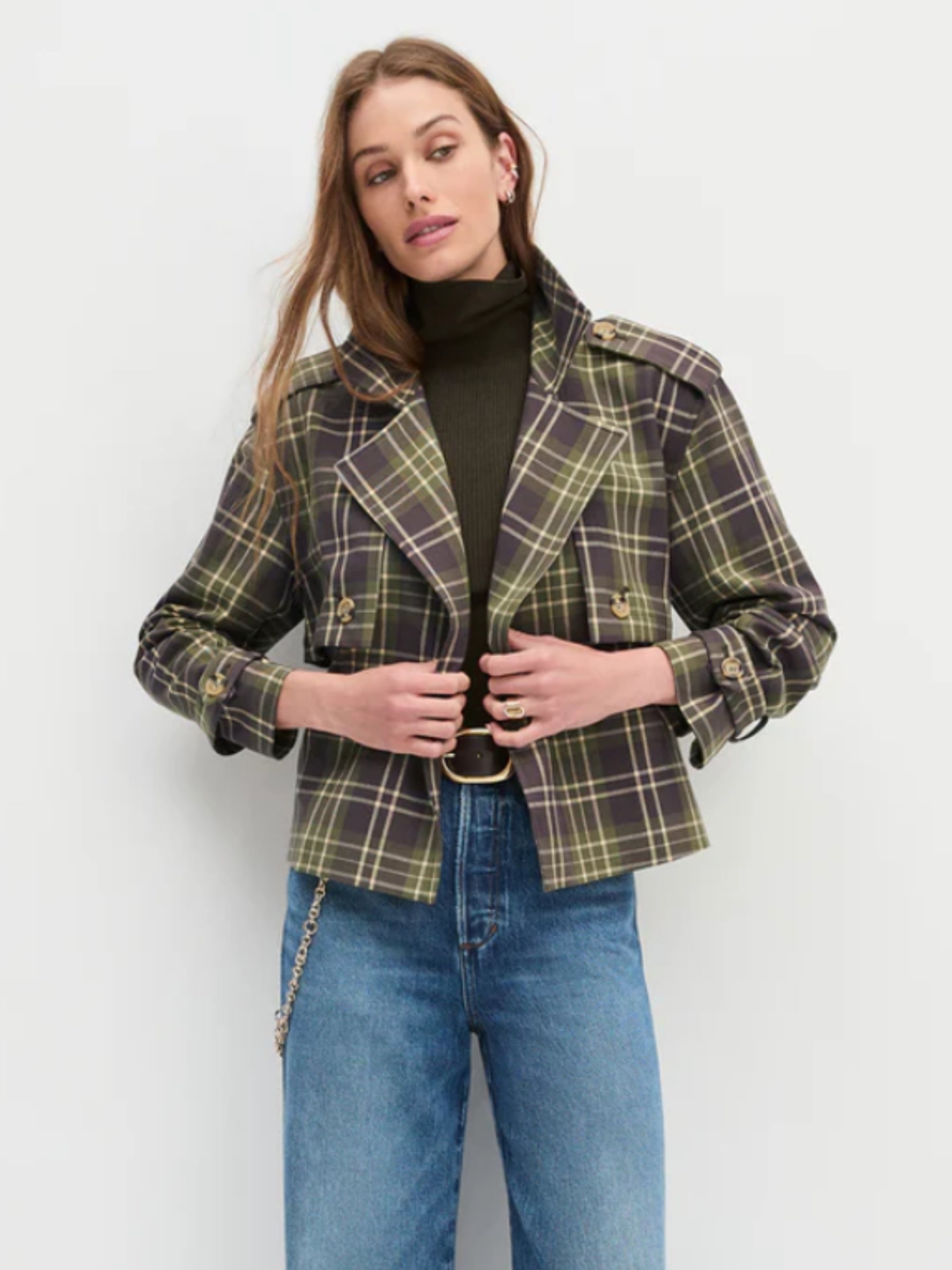 The Cropped Charles Trench - Countryside Plaid