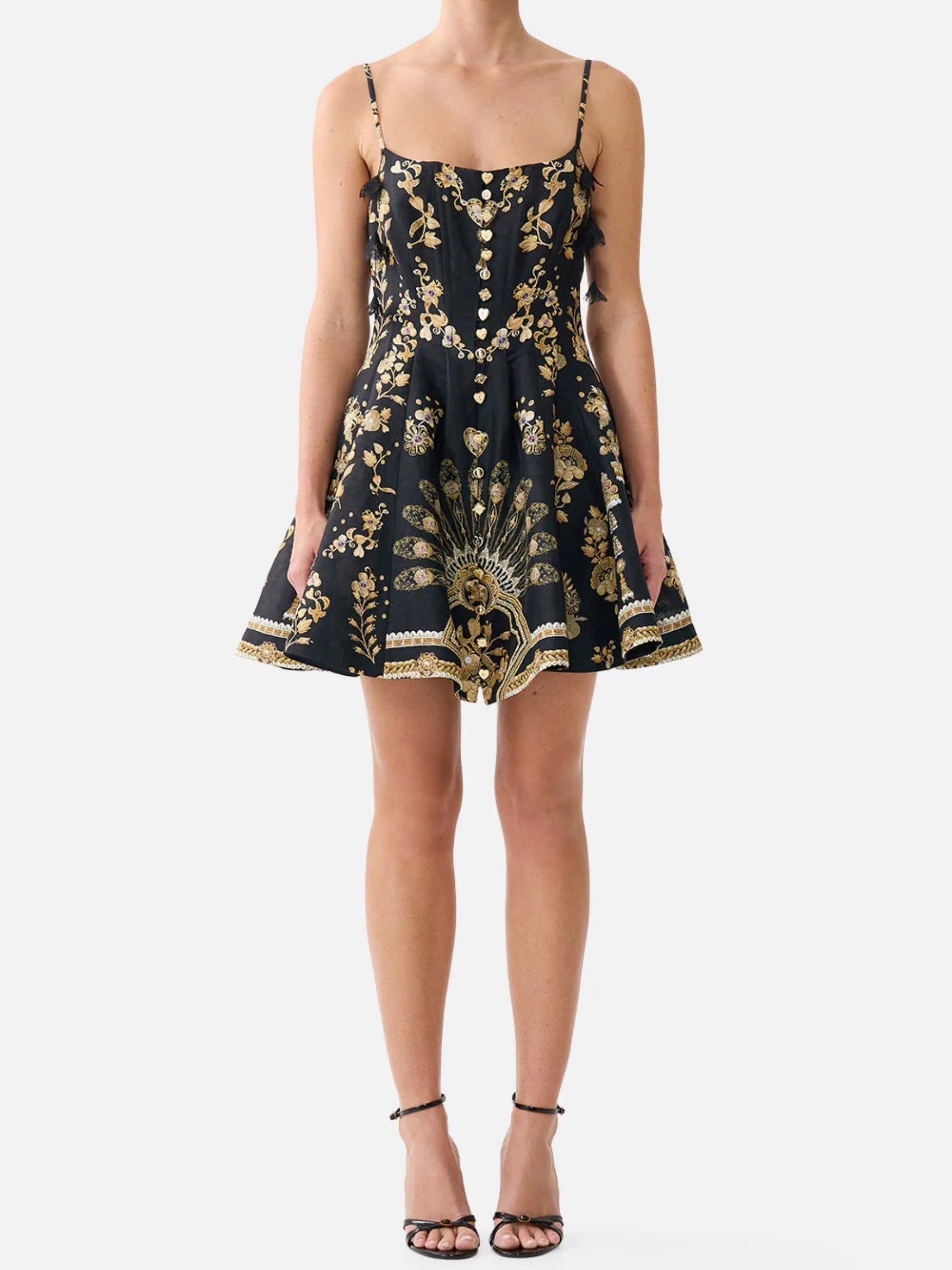 Corset Dress w/ Short Flared