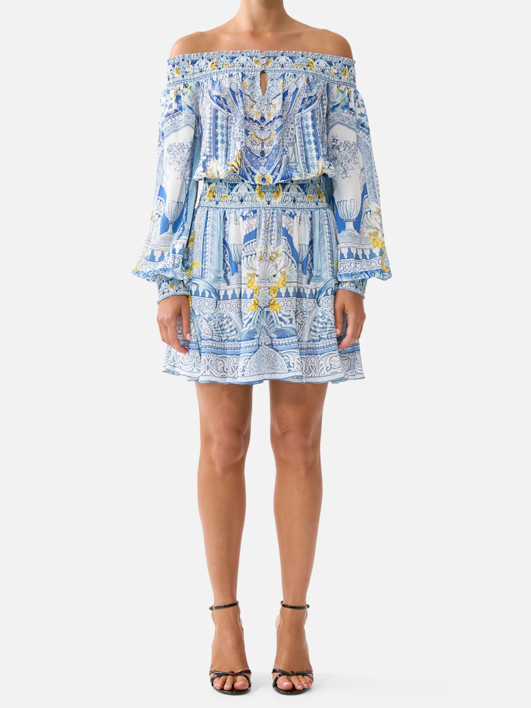 Off Shoulder Short Dress - De Nada Grenada