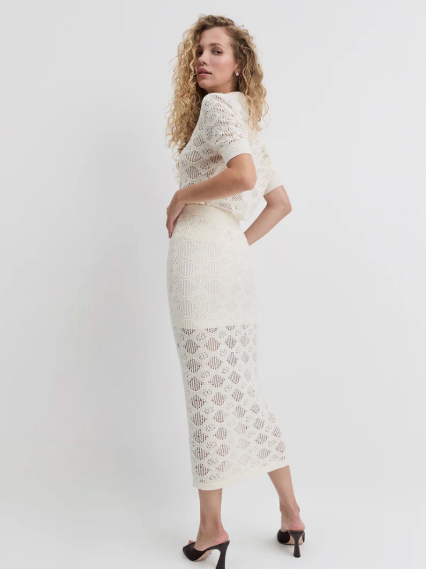 Courtside Skirt - Ivory