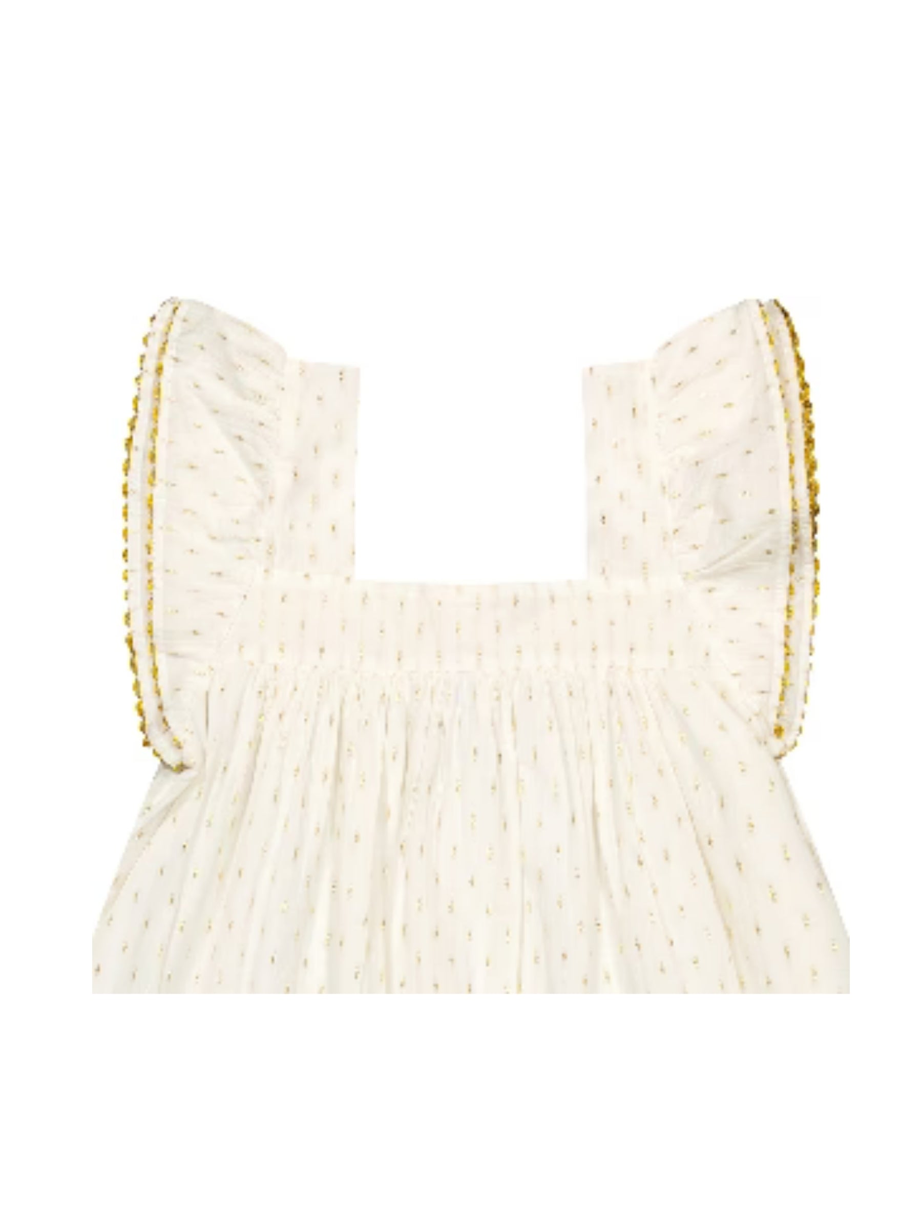 Mini Sandrine Dress - Gold Dobby