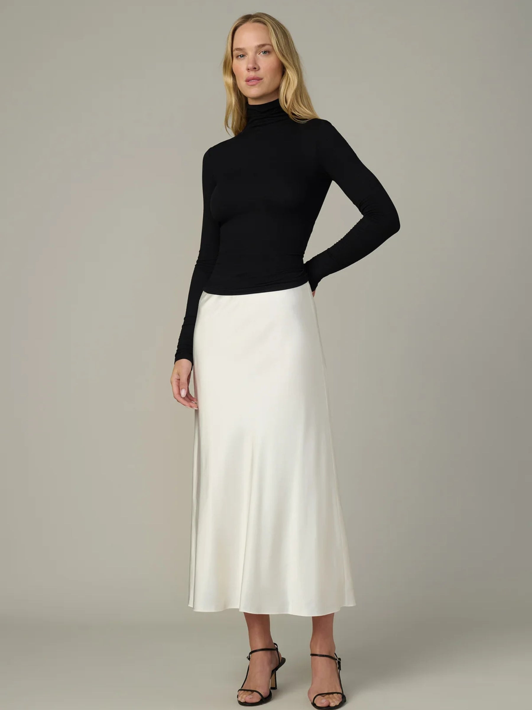 Ines Midi Skirt - Ecru
