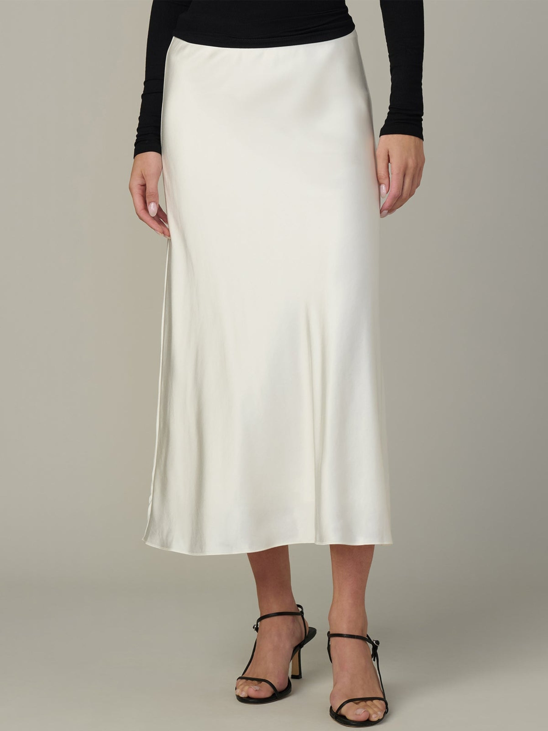 Ines Midi Skirt - Ecru