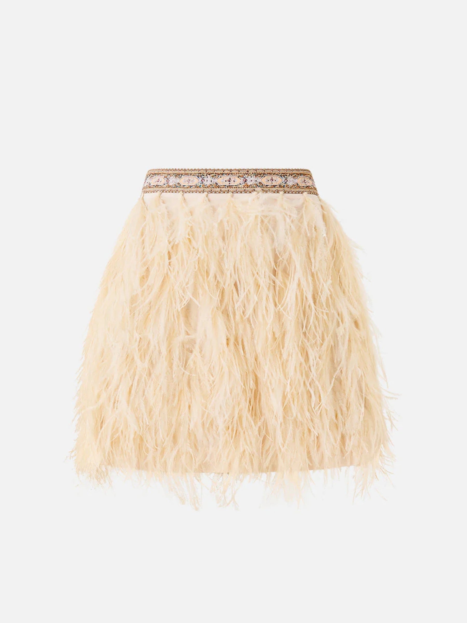 Feather Mini Skirt - Twilight in Istanbul