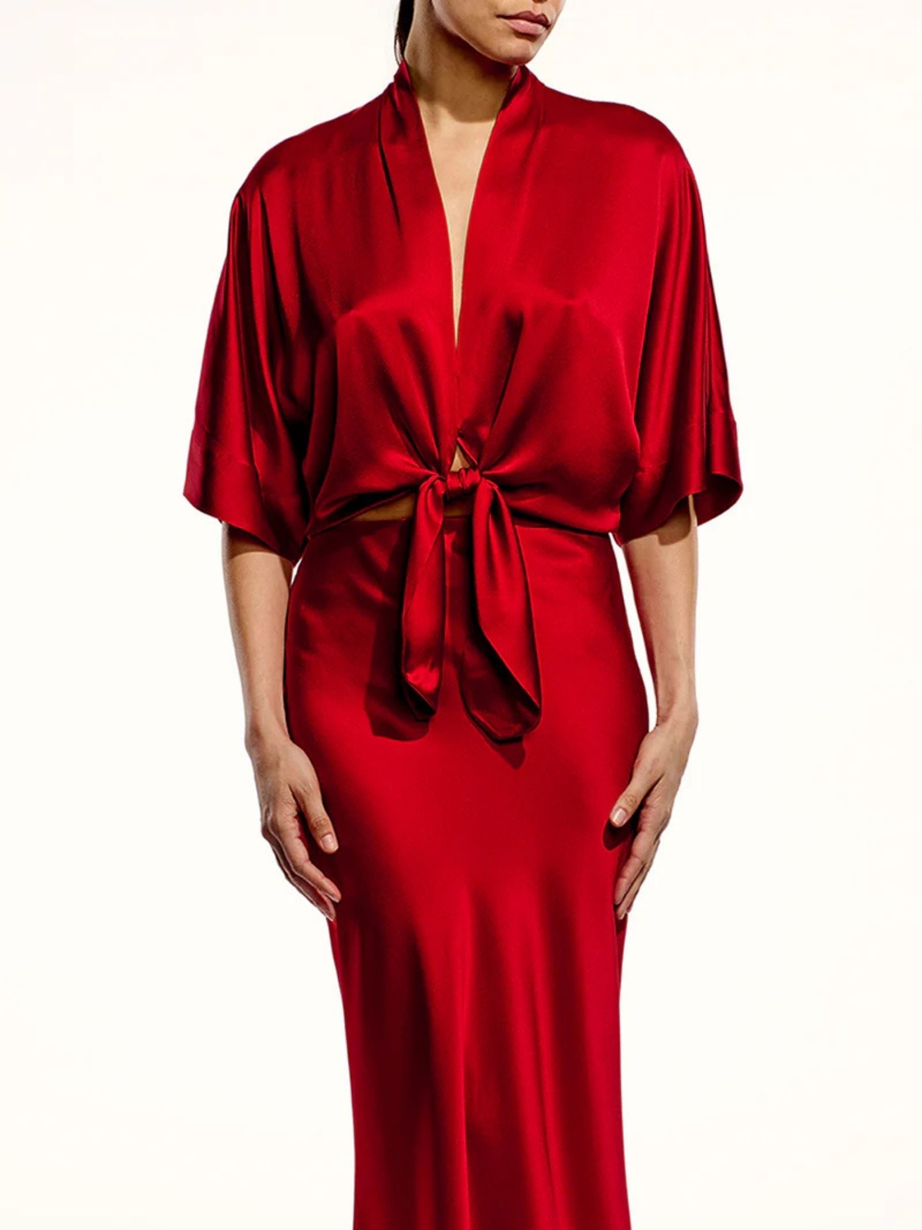 THE-SEI-DOLMAN-TIE-FRONT-BLOUSE-CHERRY