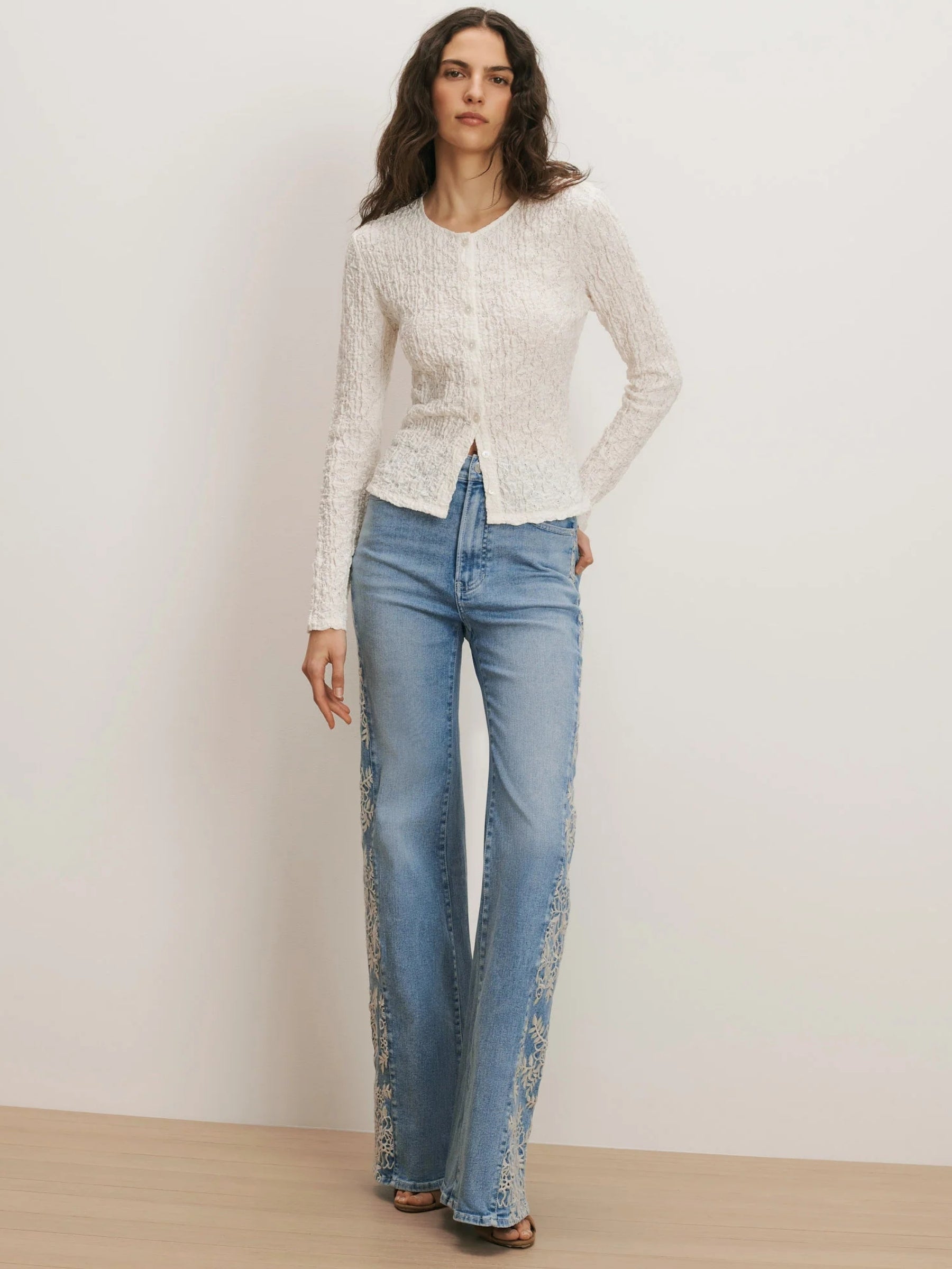 Gillingham Cardigan - Dove by Veronica Beard — view 3
