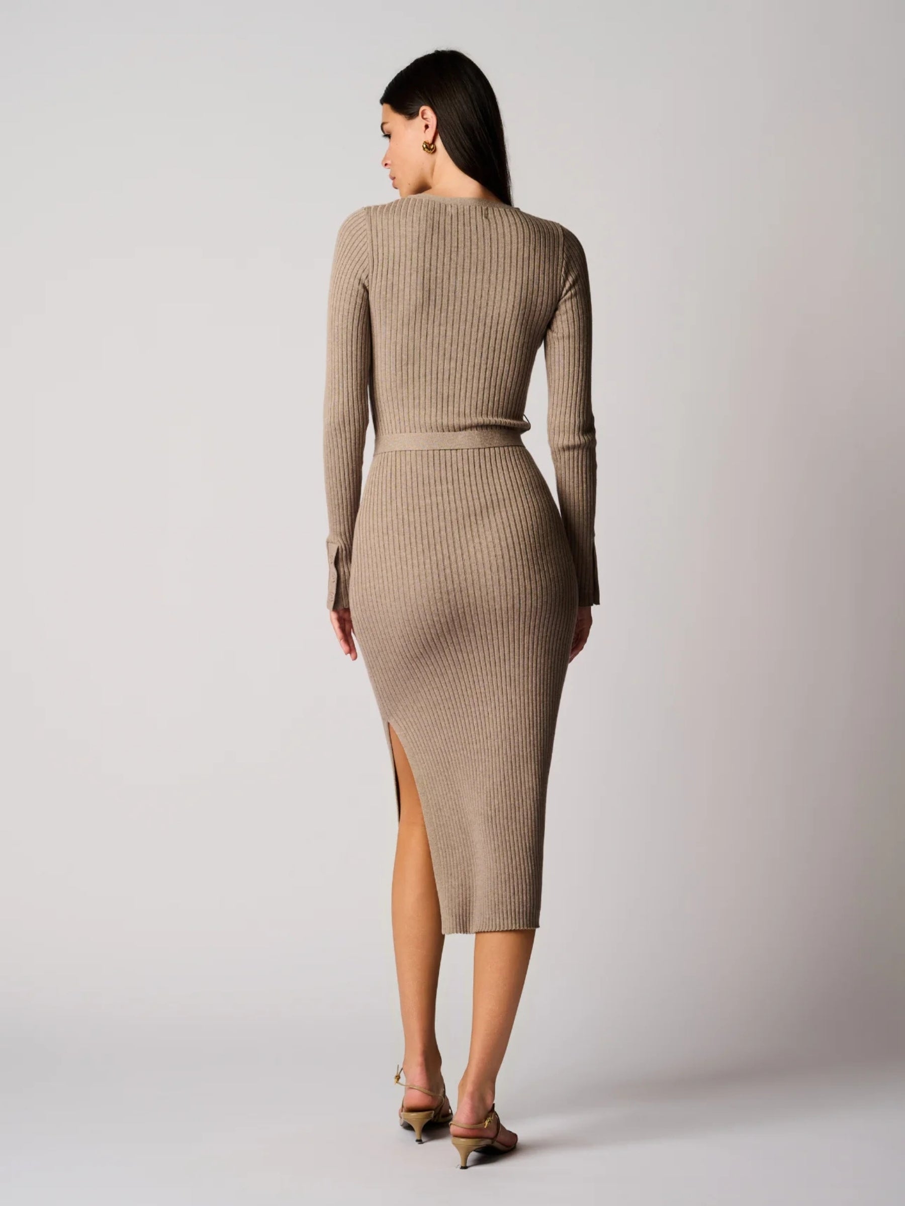 Asher Dress - Stone Melange