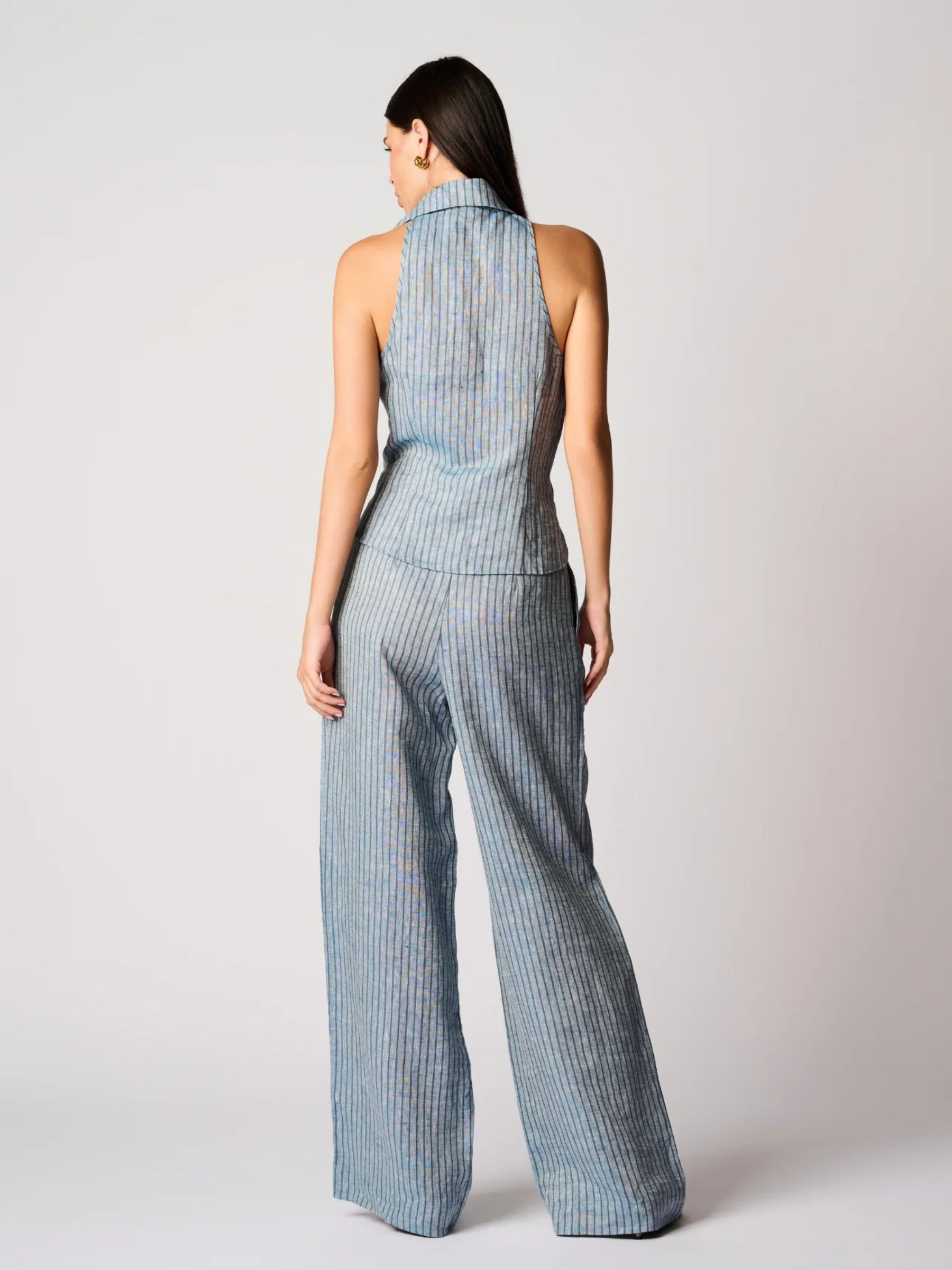 Sloan Vest - Blue Stripe