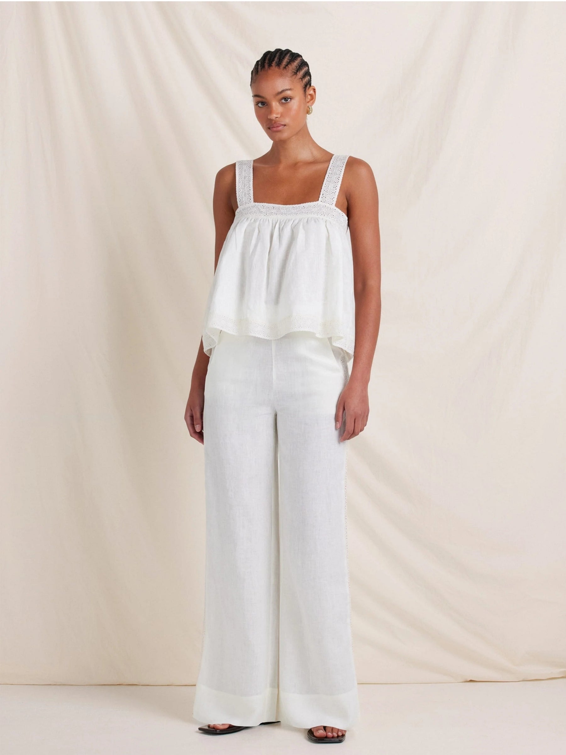 Broderie Cami - Gardenia