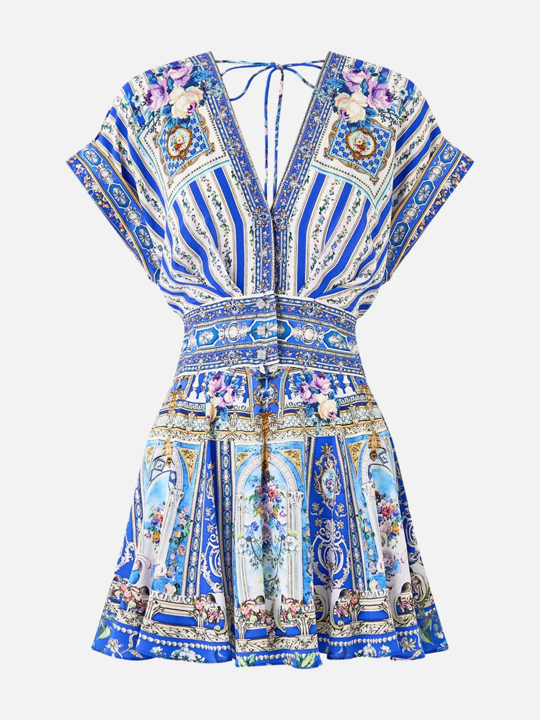 Button Waist Playsuit - Ottoman Opulence