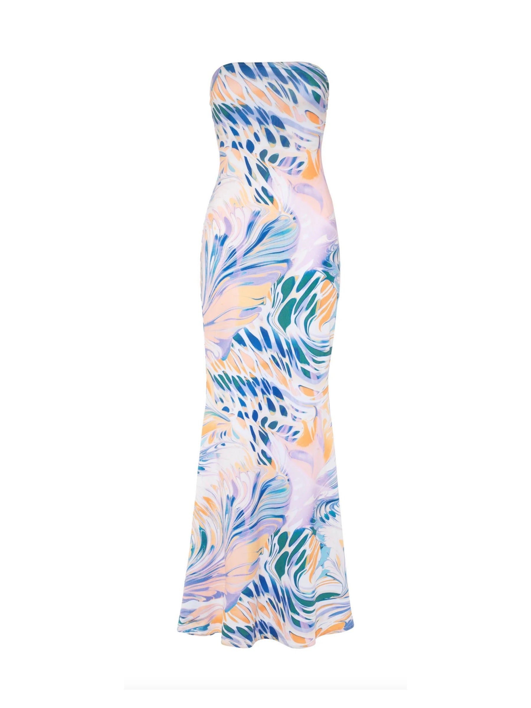 Elodie Bandeau Dress - Iridescent Wave