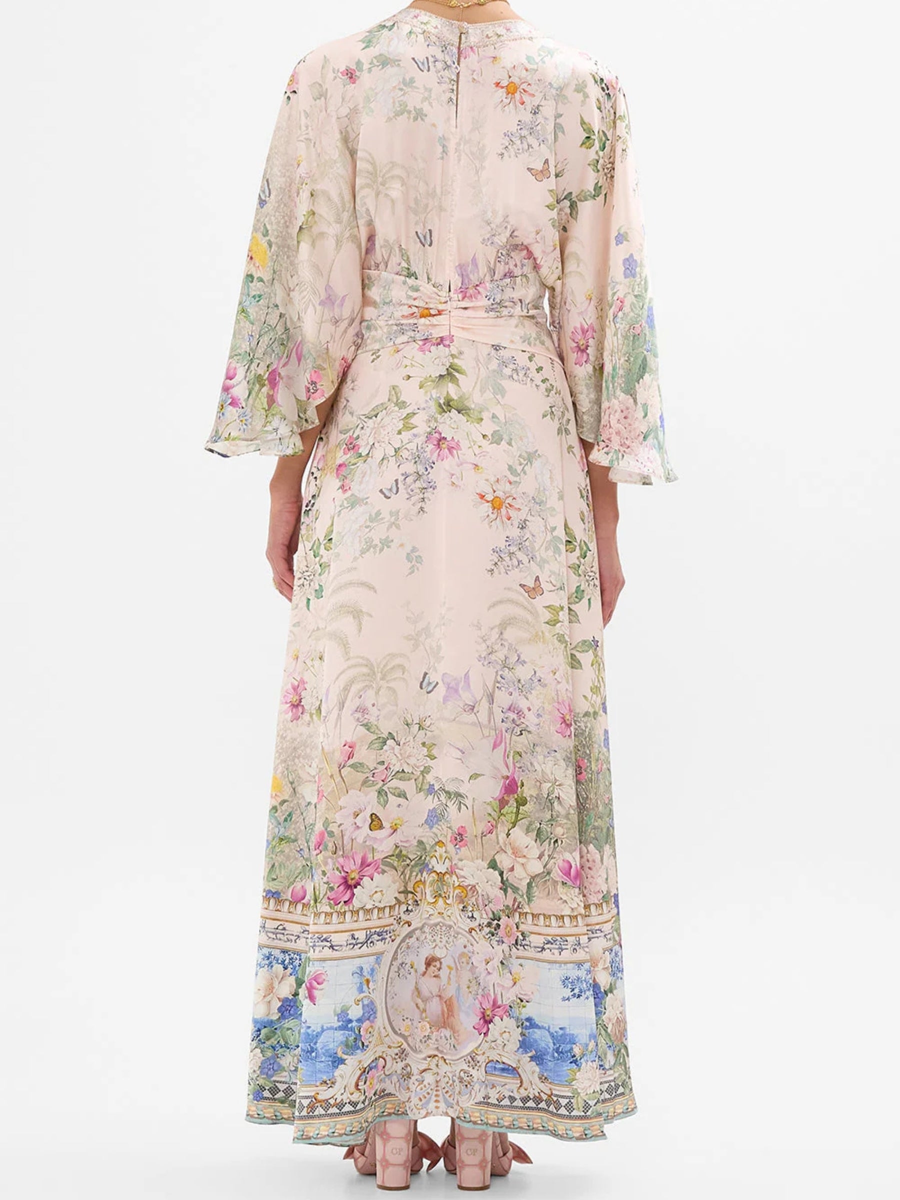 Camilla-Petal -Sleeve -Long -Dress - -Palacio -Playground