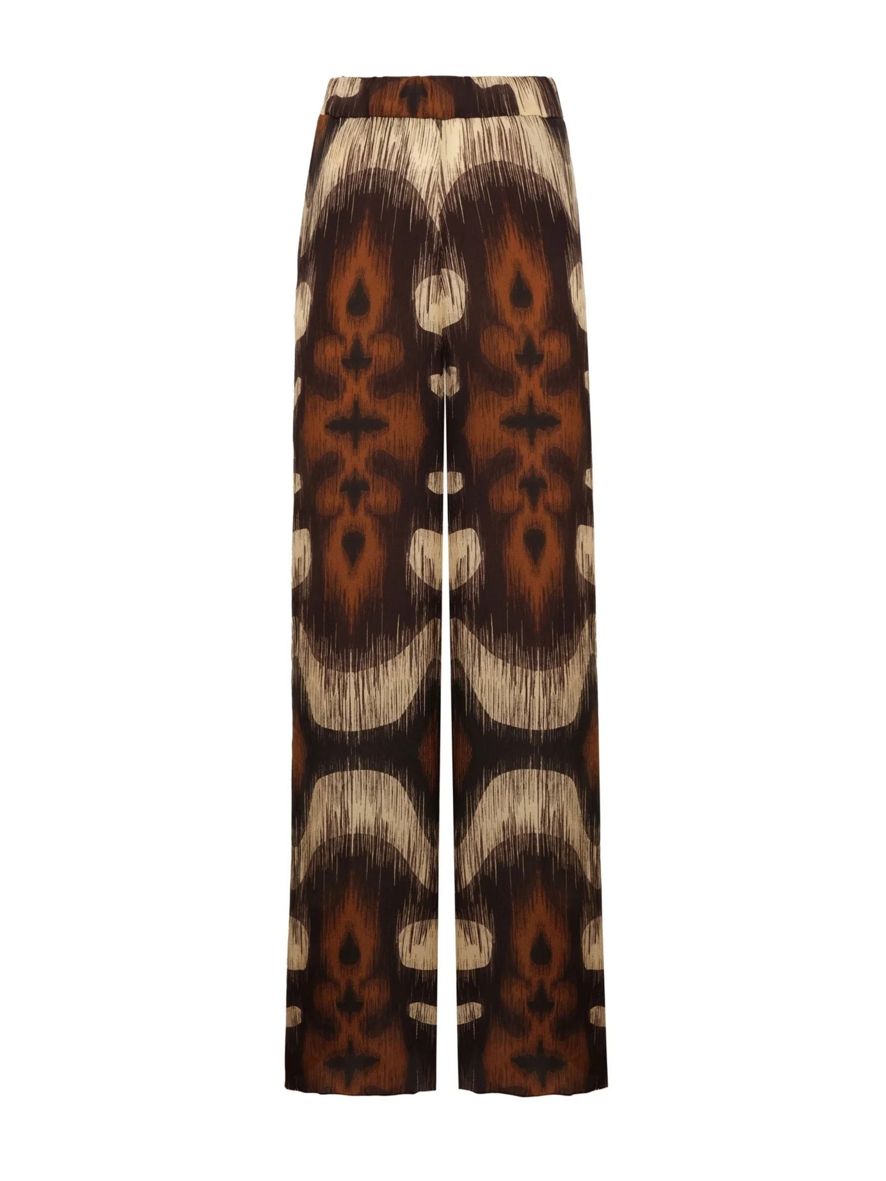juan-de-dios-San Benito -Martellato -Silk Pants - Brown I-kat