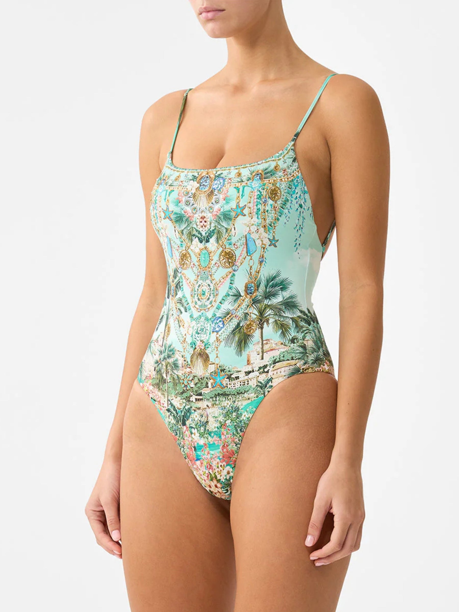 Straight Neck One Piece - Balearic Bebé