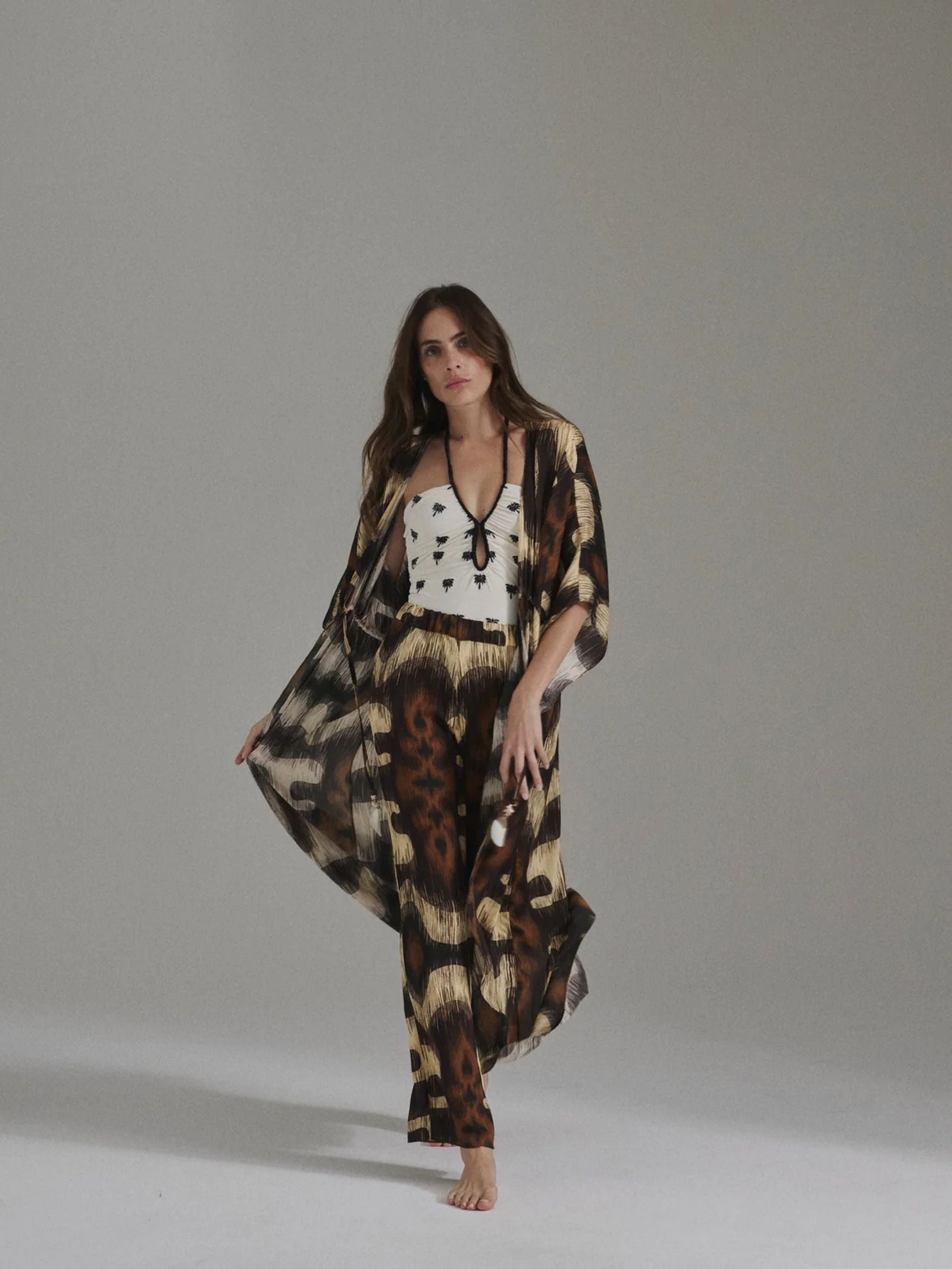 juan-de-dios-San Benito -Martellato -Silk Pants - Brown I-kat