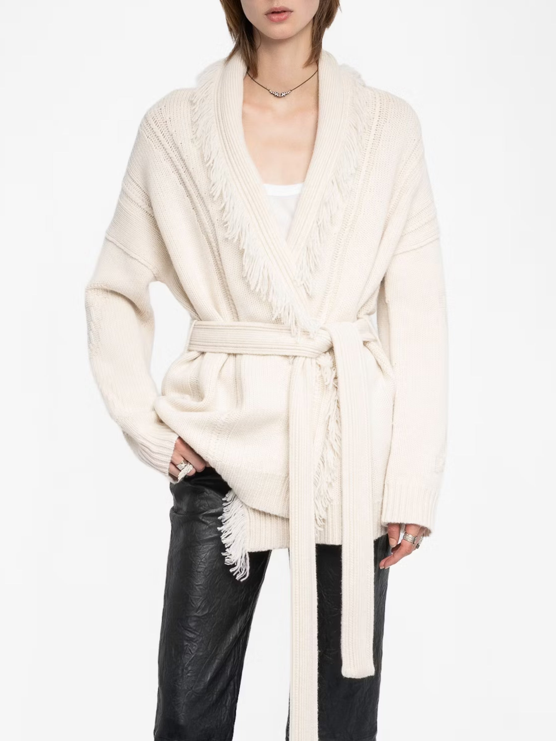 Alpa LC Cable Cardigan - Ecru