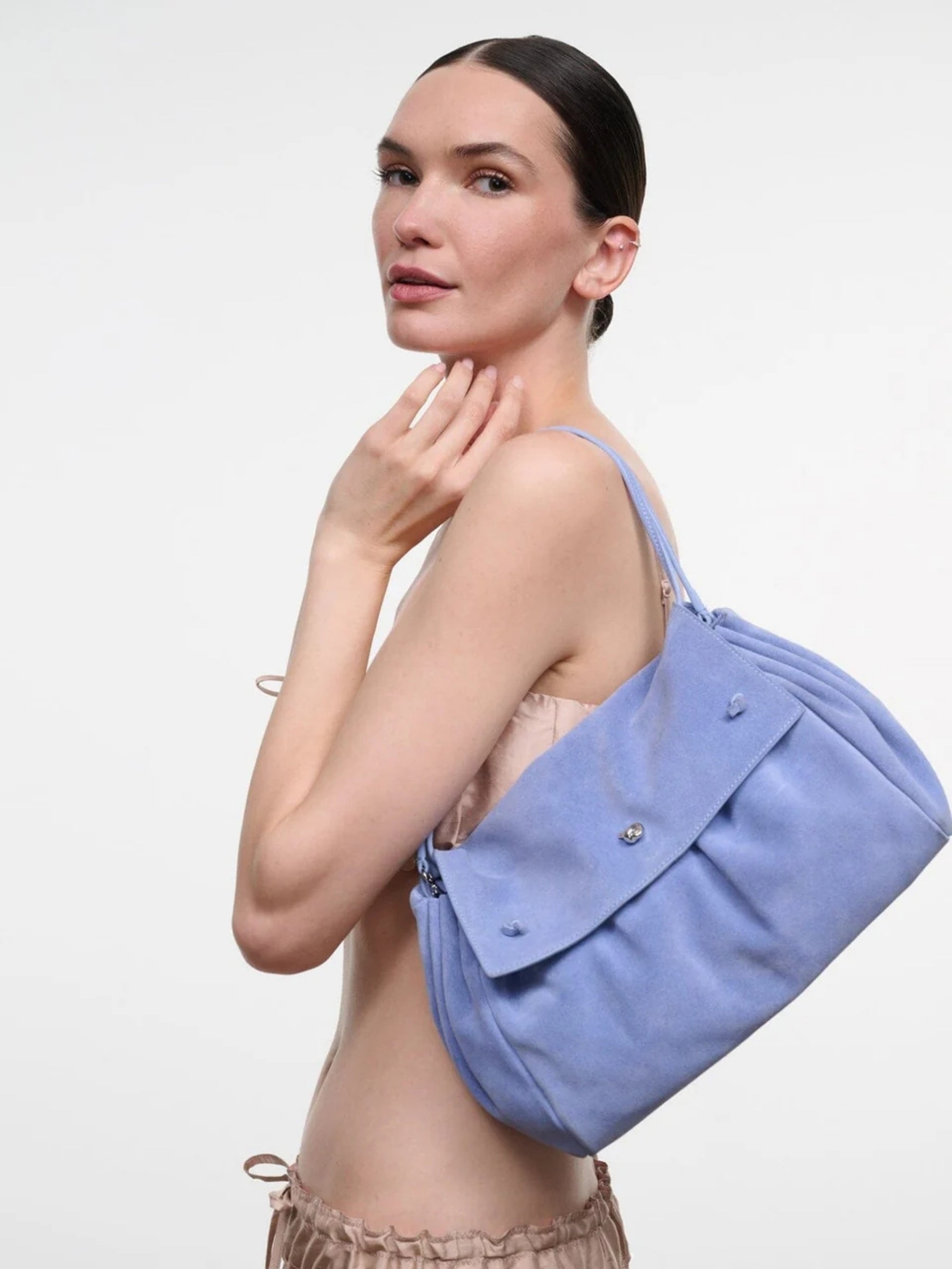 CY Convertible Bag - Cielo Suede