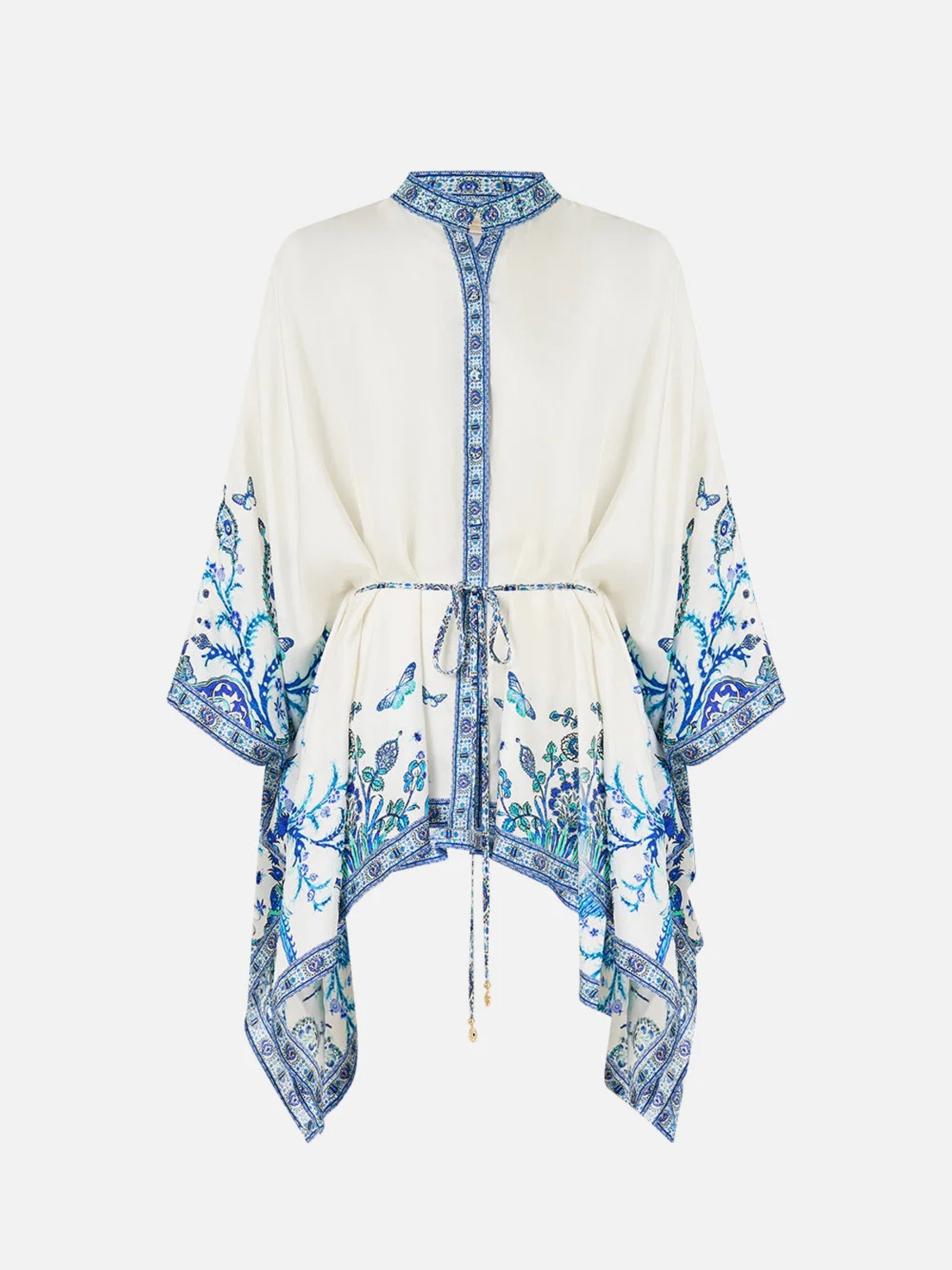 Button Through Scarf Blouse - Isnik Lullaby
