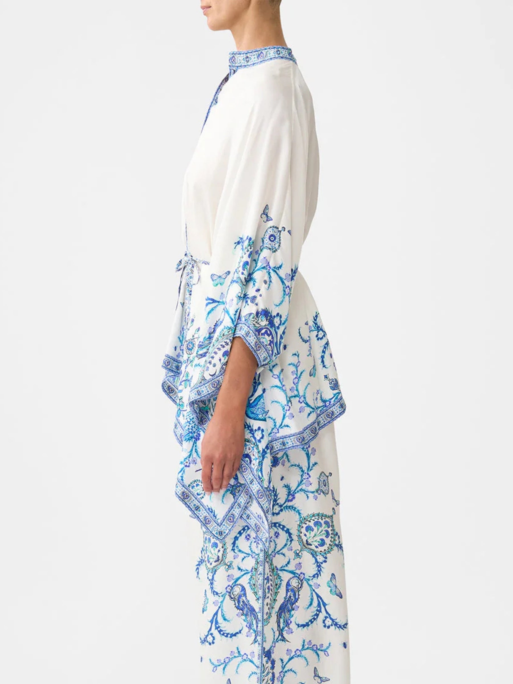 Button Through Scarf Blouse - Isnik Lullaby