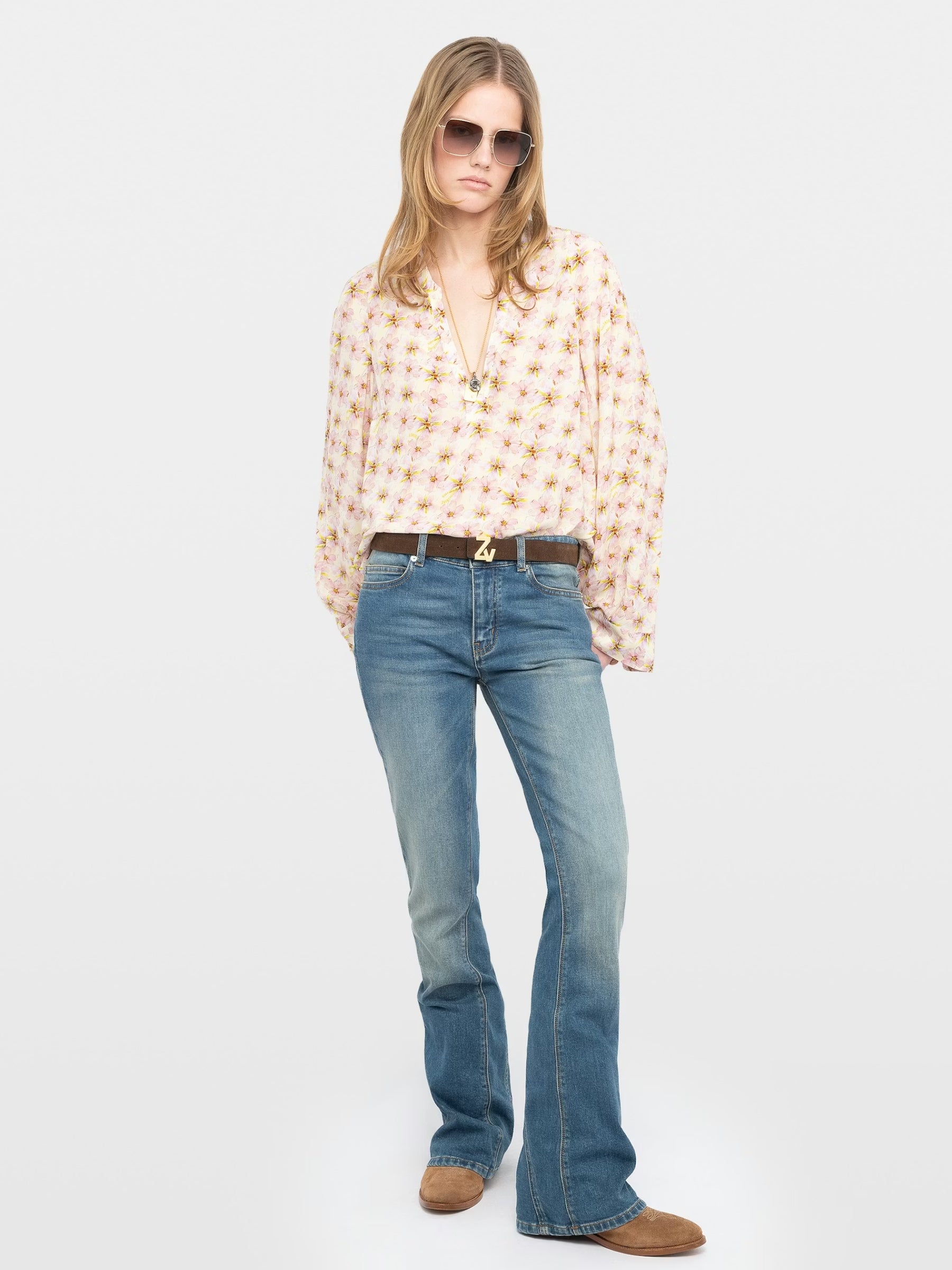 Torny Blouse - Mirror Flowers